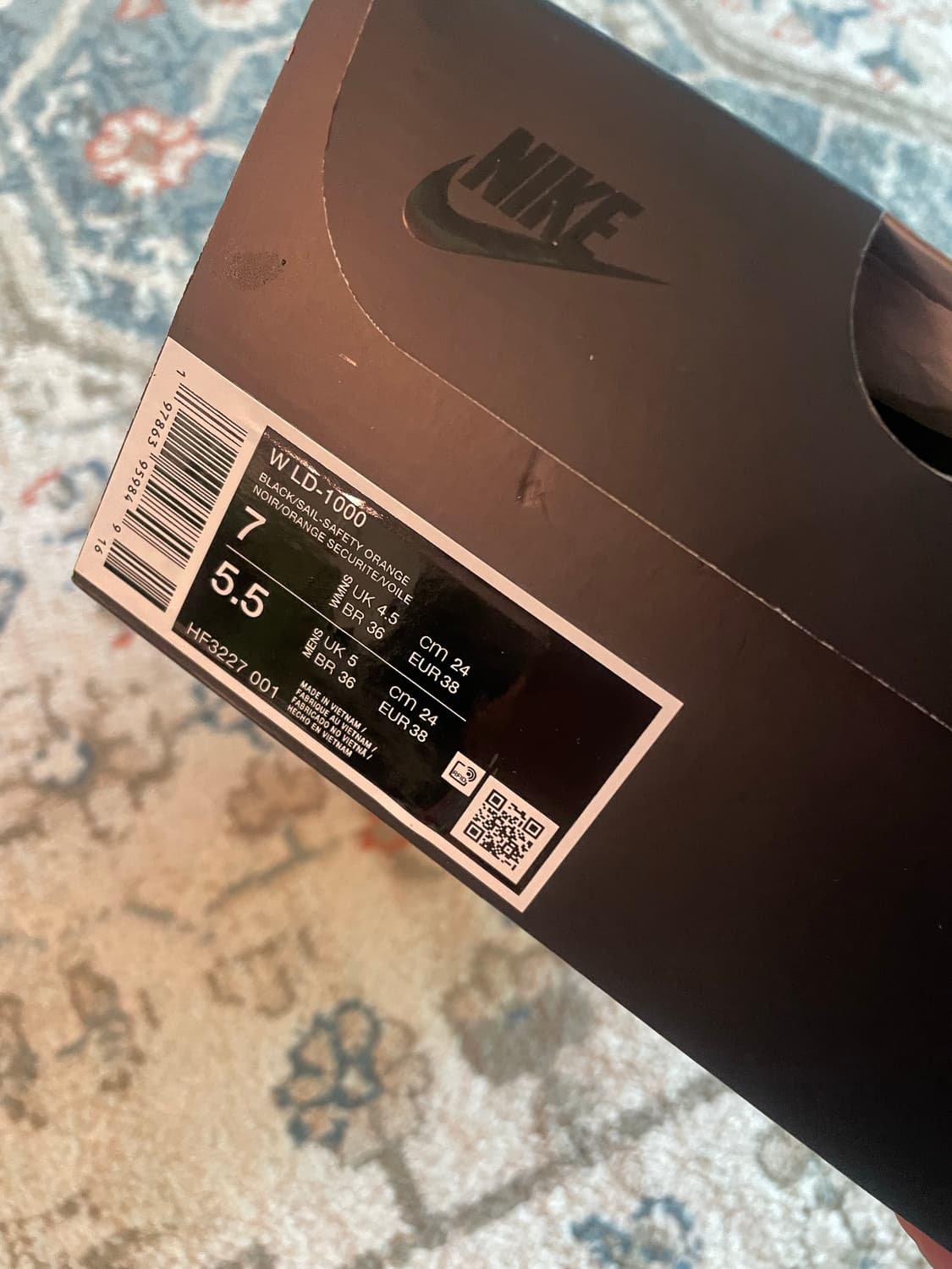 W) 나이키 LD-1000 블랙 세이프티 오렌지(새제품,240) 상품이미지7