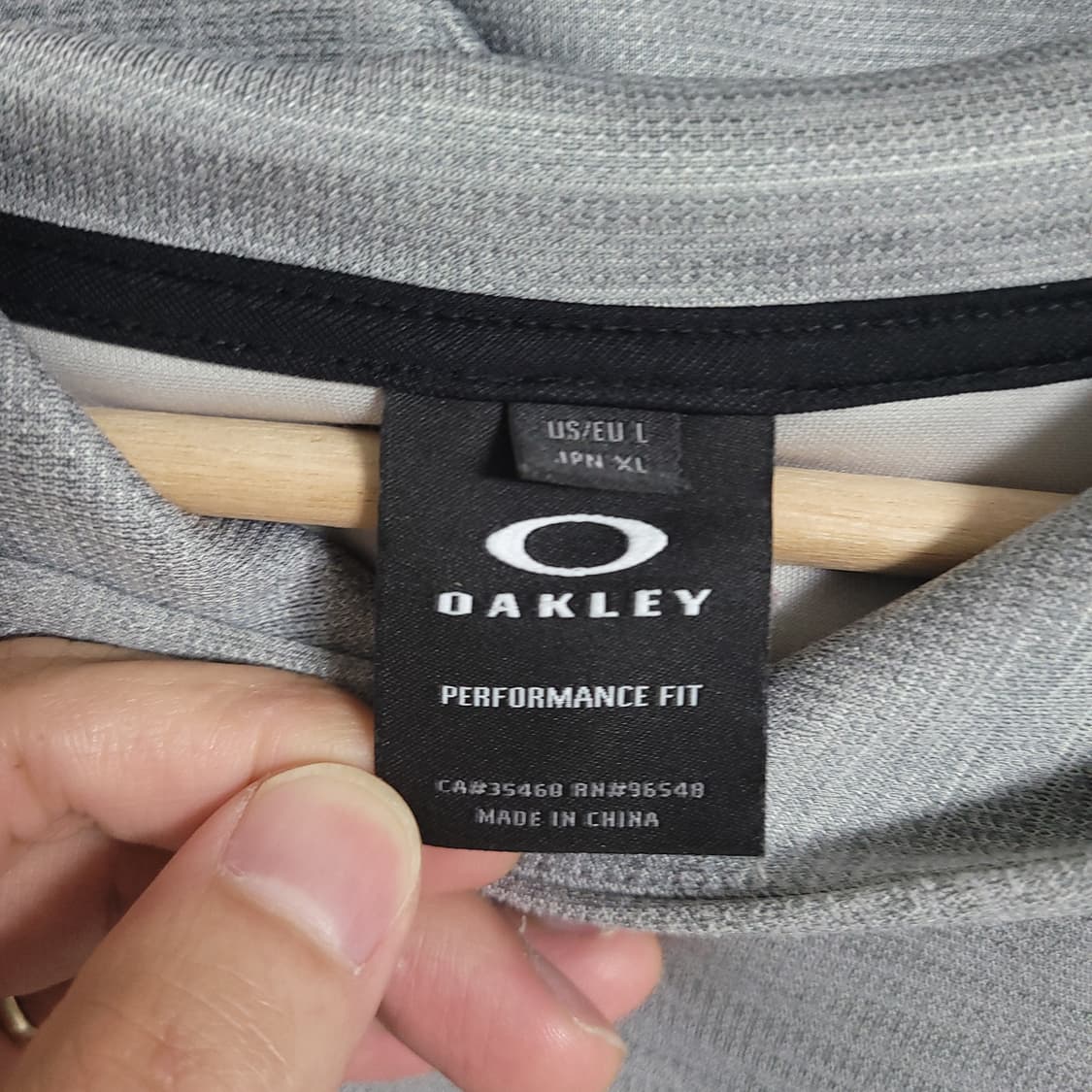 (XL) OAKLEY 오클리 빅로고 그레이 후드티 상품이미지3