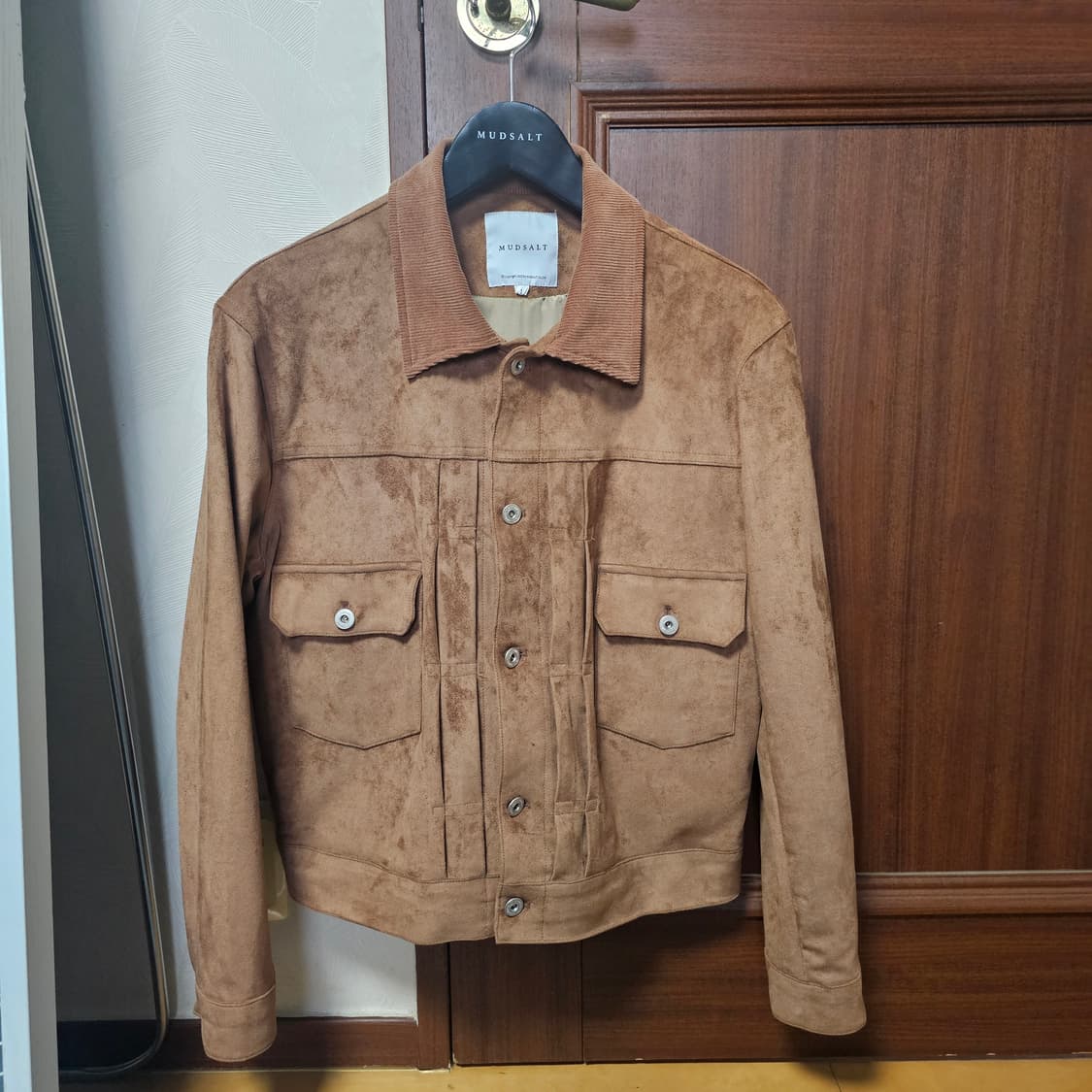머드솔트 스웨이드 트러커자켓 타입2 카멜 상품이미지4