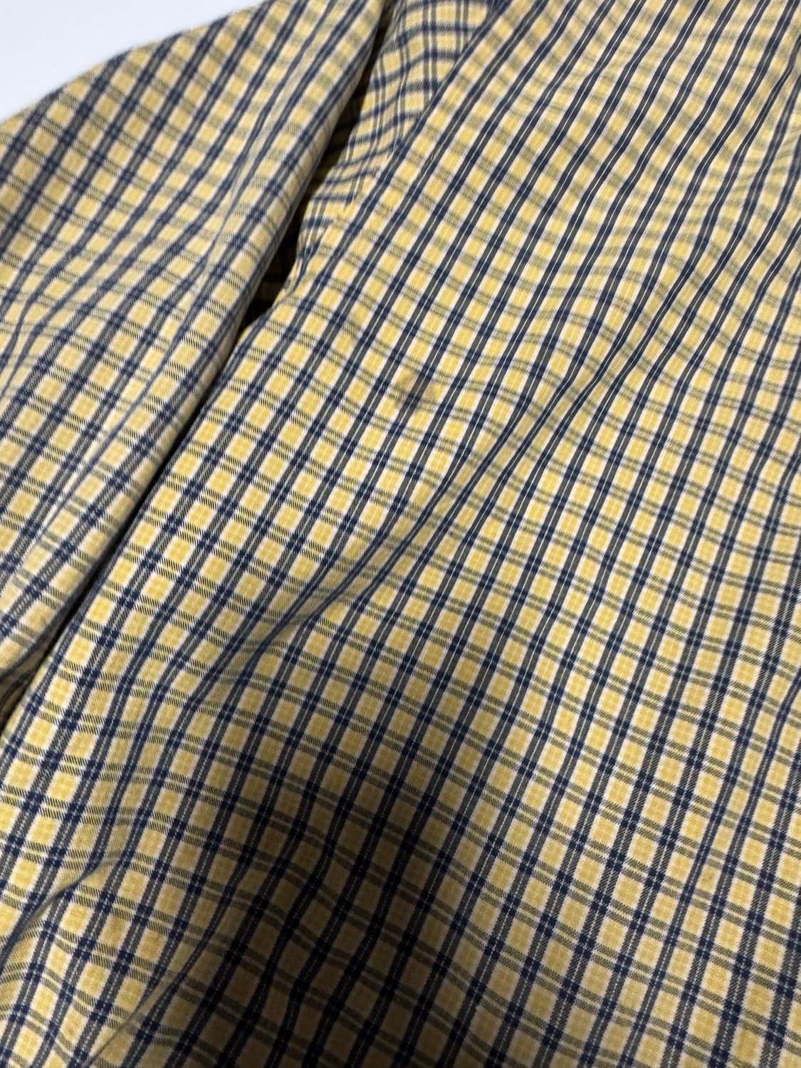 폴로 랄프로렌 귀여운 옐로우 체크 셔츠 M 상품이미지4