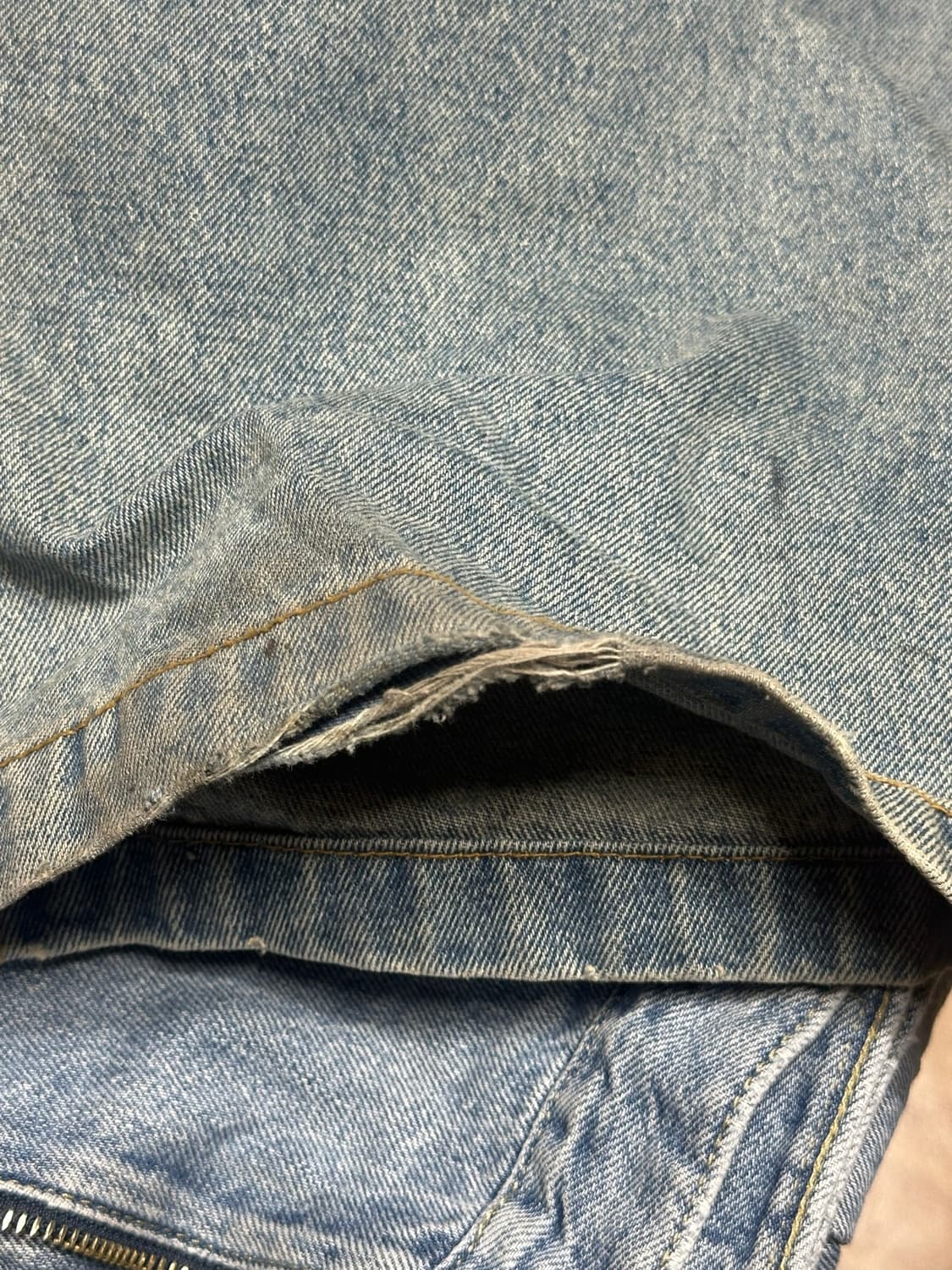 위캔더스 x 코인서울 SKELETON WIDE LOW DENIM PANT 상품이미지4