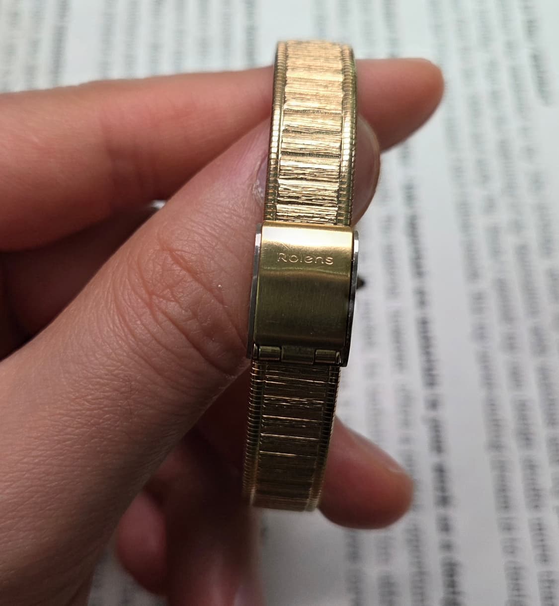 데드스탁] 빈티지 로렌스 블레싱 사각탱크 쿼츠 여성용 브레이슬릿 ver. 상품이미지9