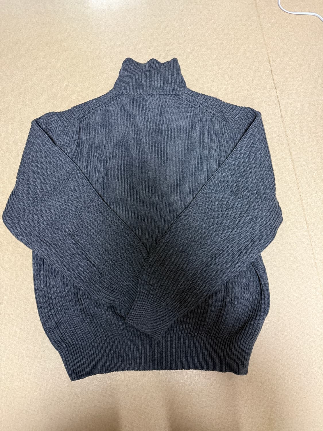 인더로우 집업 니트 파카, 3사이즈 상품이미지4