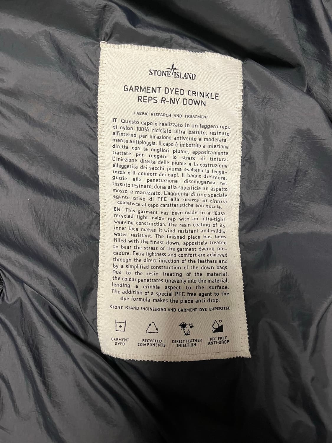 [22fw/3xl] 스톤아일랜드 크링클랩스 패딩 상품이미지5