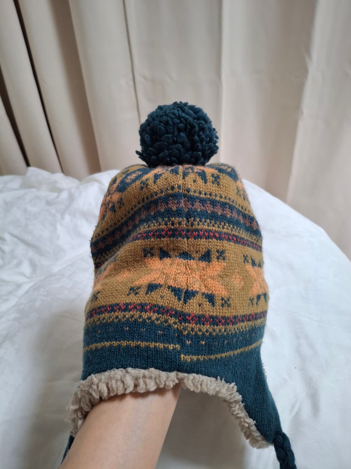 모70 뱅뱅 에스닉 귀도리 귀달이 모자 방울비니 상품이미지9