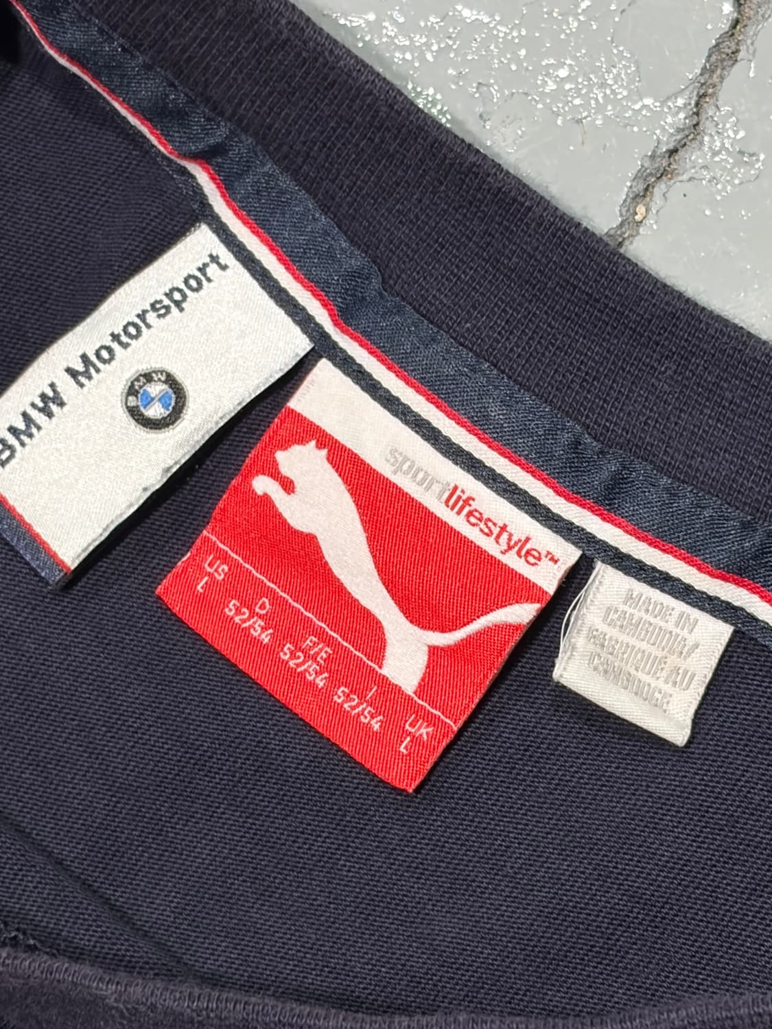 푸마(Puma) X BMW Motorsport 빈티지 네이비 반팔 티셔츠 상품이미지4