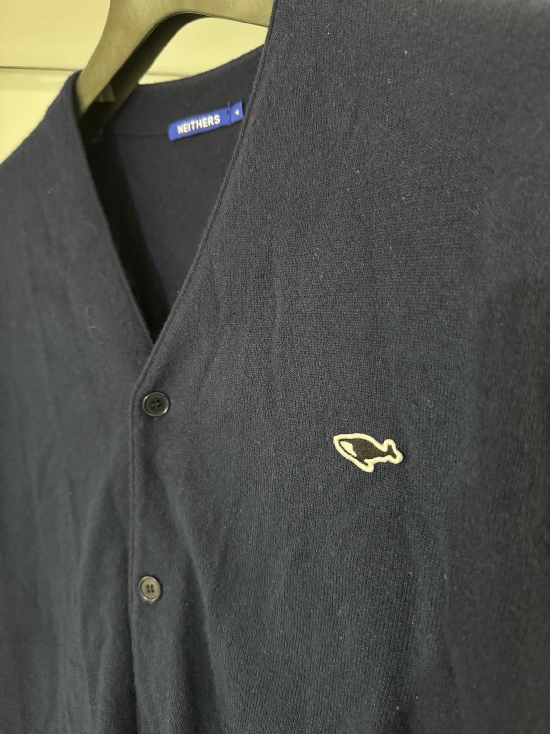 네이더스 메리노 울 가디건 네이비 4 상품이미지4