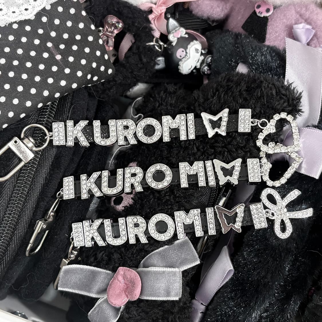 지뢰계 산리오 쿠로미 비즈 키링 상품이미지2