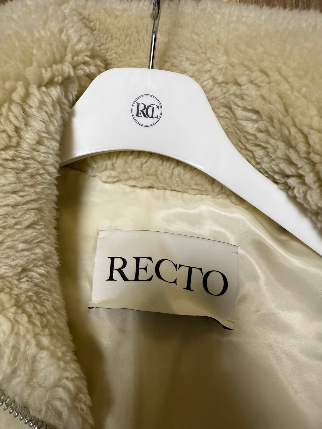 렉토 울 시어링 테디 자켓 L 상품이미지5