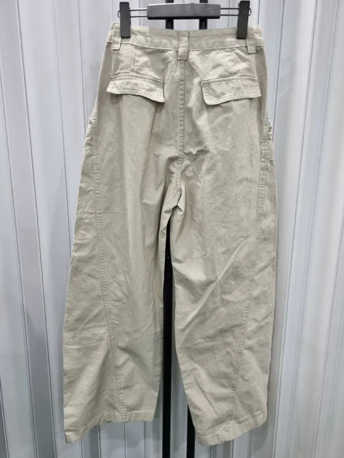 베이지 카고 와이드 팬츠 상품이미지2