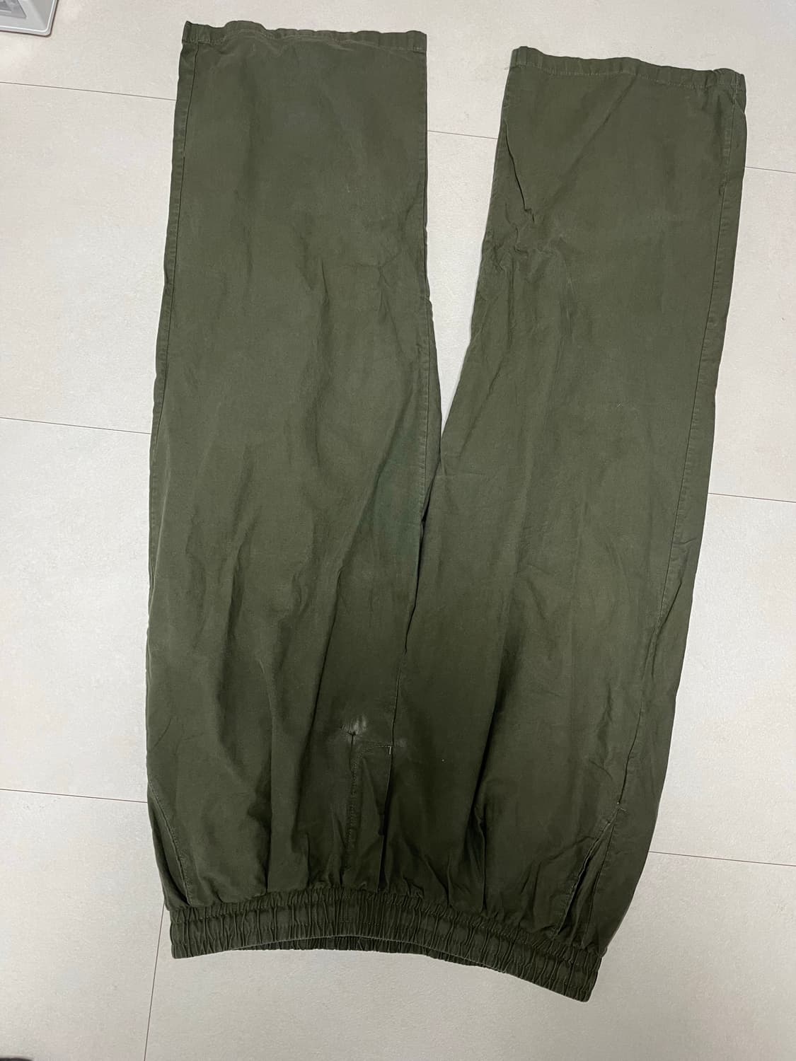 (3XL) 언탭트 스튜디오 라이크 린넨 원턱 와이드 밴딩 팬츠 상품이미지3