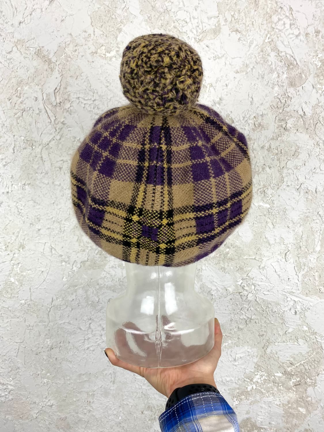 비비안 웨스트우드 메탈릭 ORB 로고 앙고라 보블 햇 상품이미지6