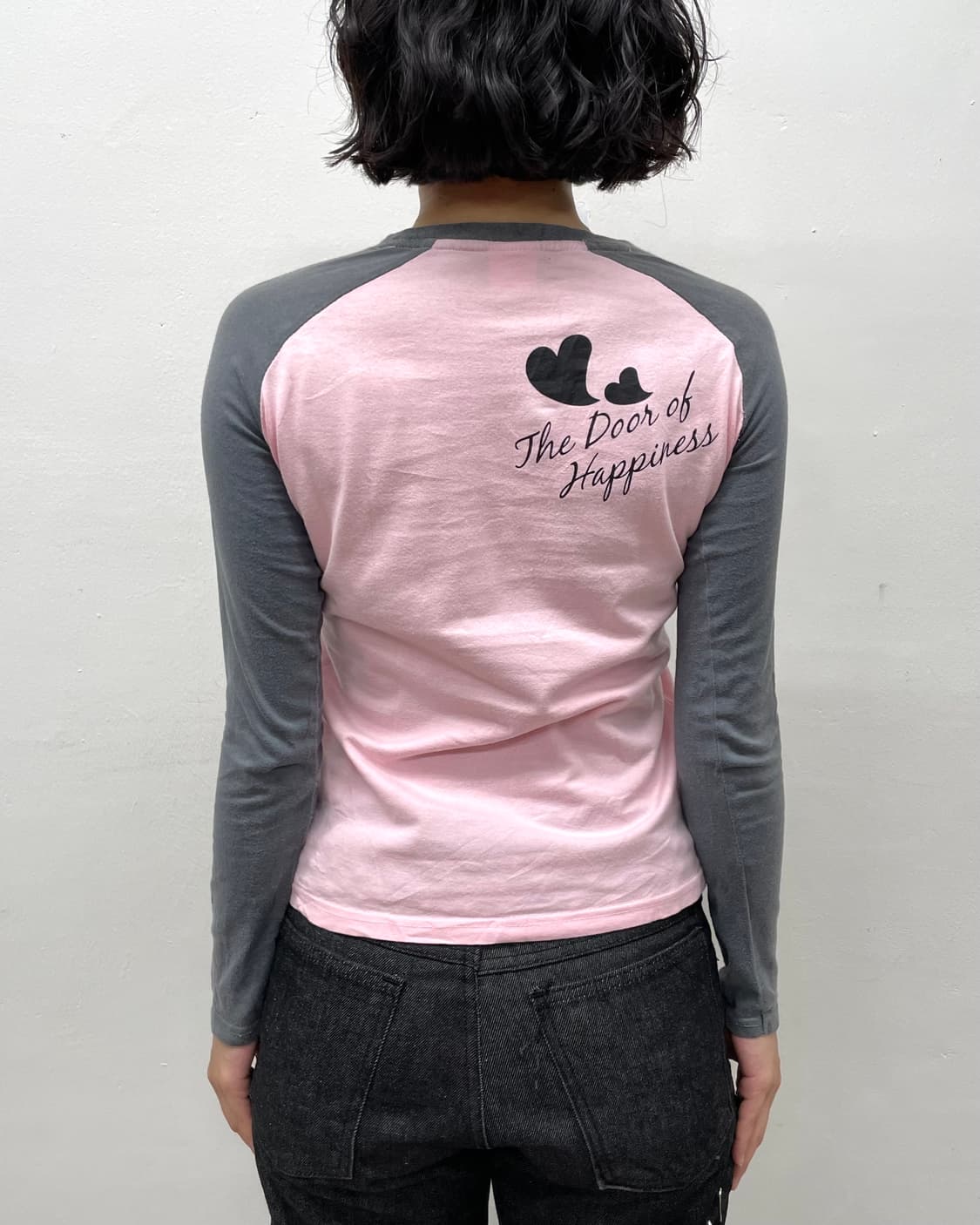 CHEER Checkered Ribbon Lovely Long-Sleev 상품이미지5