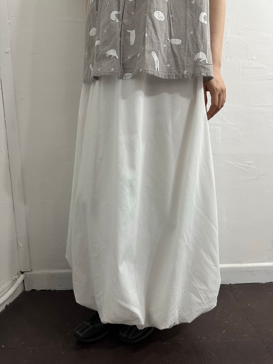 louere white puff dress 상품이미지4