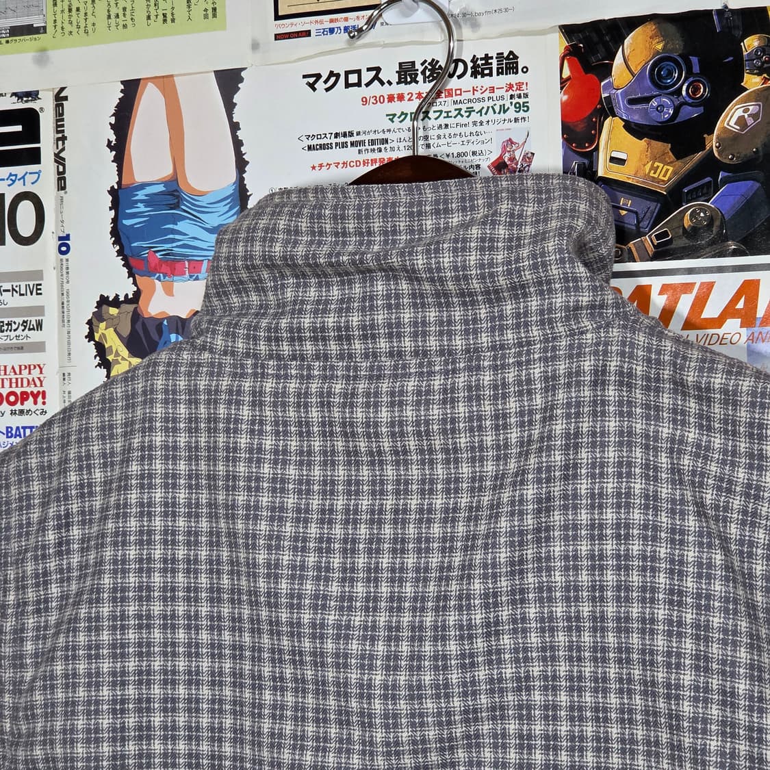 JPN 리버시블 체크 집업 베스트 상품이미지6