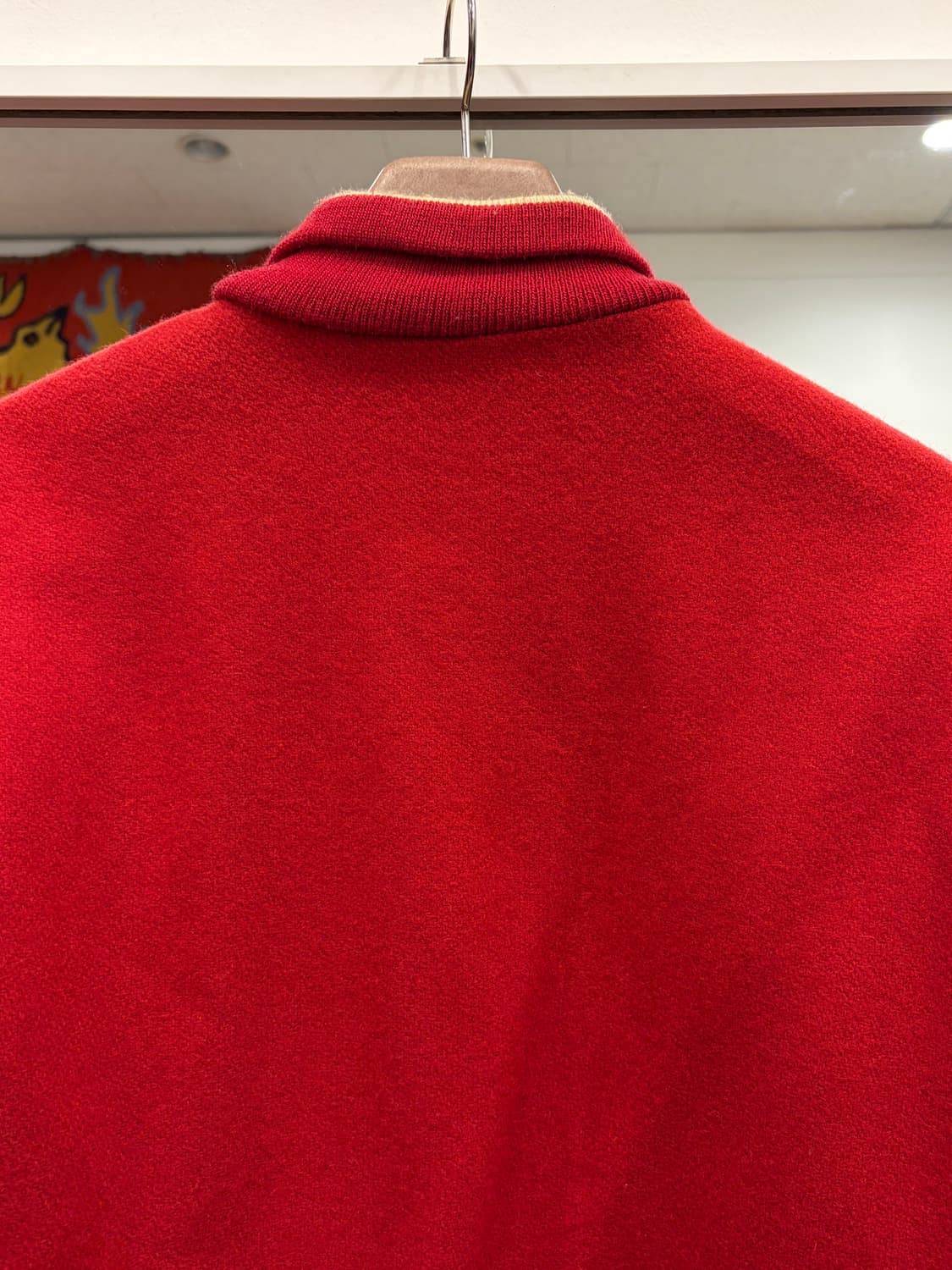 90s Delong 리얼레더 울 바시티 자켓 (made in USA) 상품이미지6