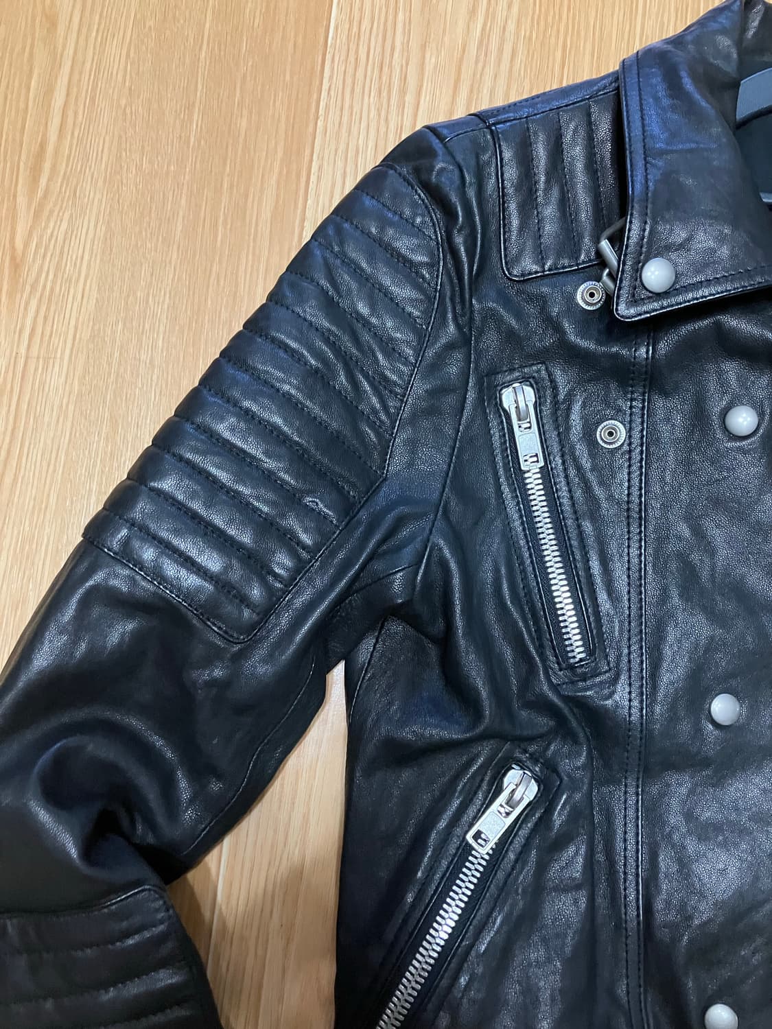 vtg  punk mood leather rider jacket 상품이미지4