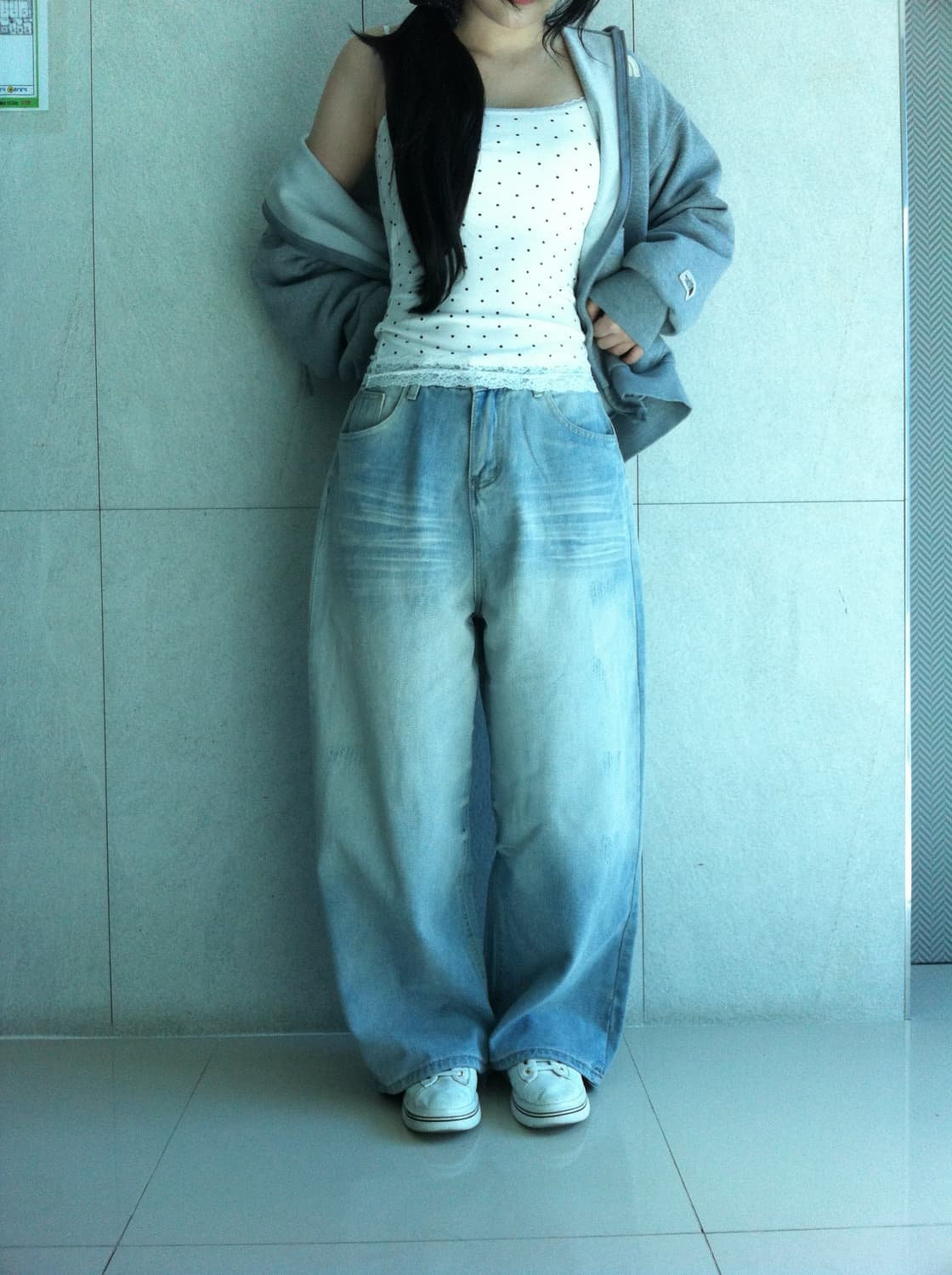 디스트로이드 빈티지 워싱 데님팬츠  상품이미지2