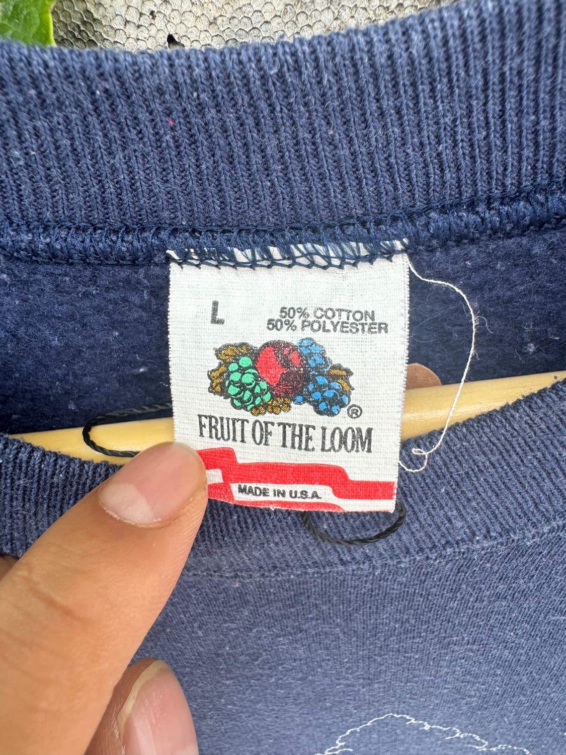90s fruit of the loom 50/50 프린팅 맨투맨 스웻셔츠 상품이미지5