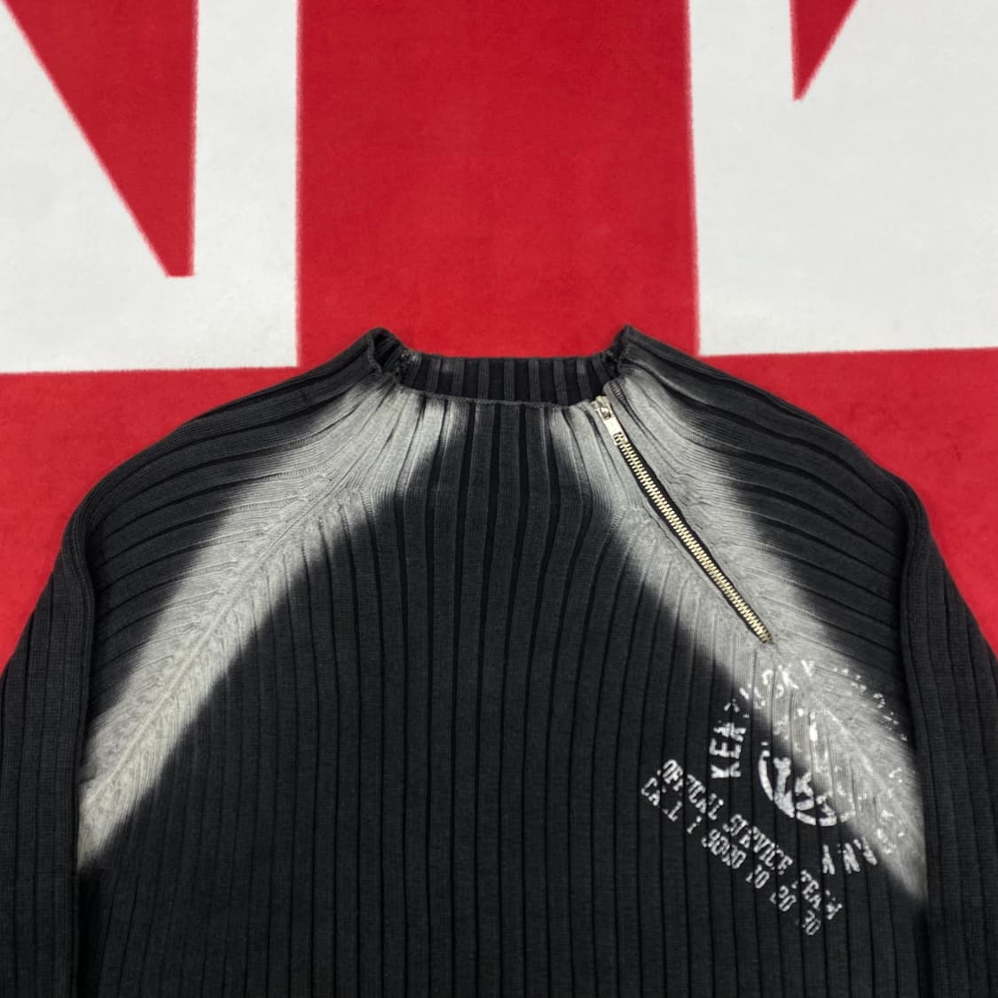 빈티지 y2k 컷팅 크롭니트 실측 여성 66 상품이미지3