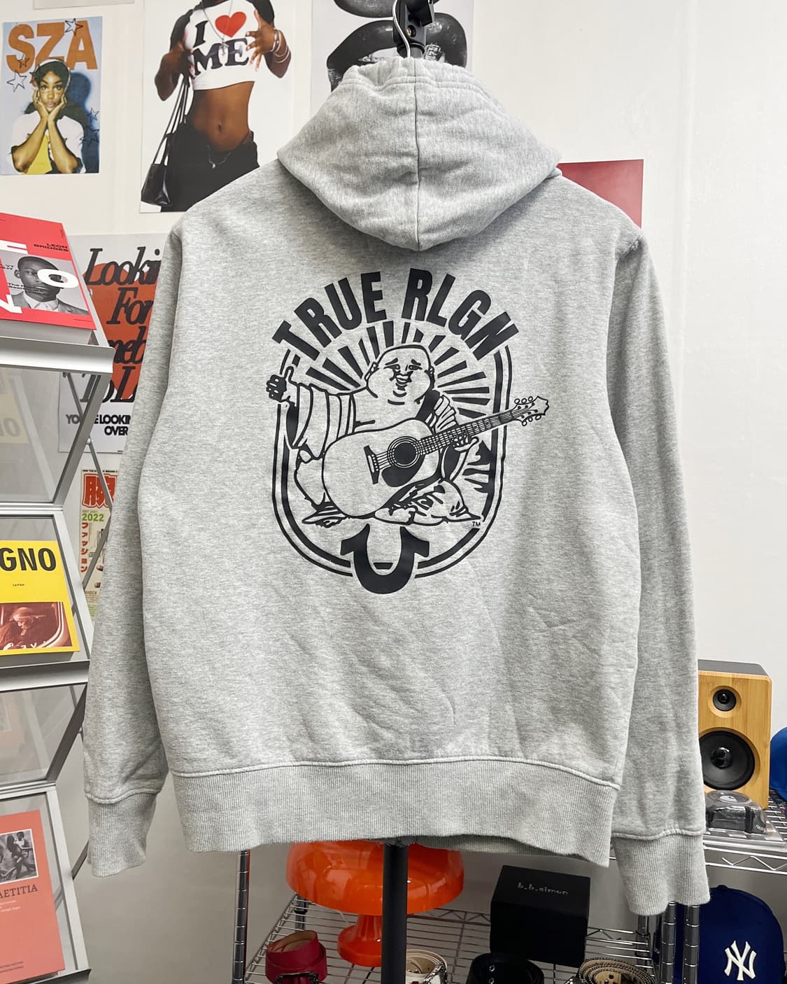 트루릴리젼 백로고 그레이 후드집업 상품이미지7