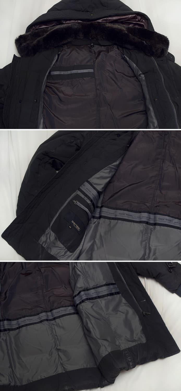 시리즈 (series) 맥켄지 모피카라 구스다운 야상패딩 자켓 (100) 상품이미지7