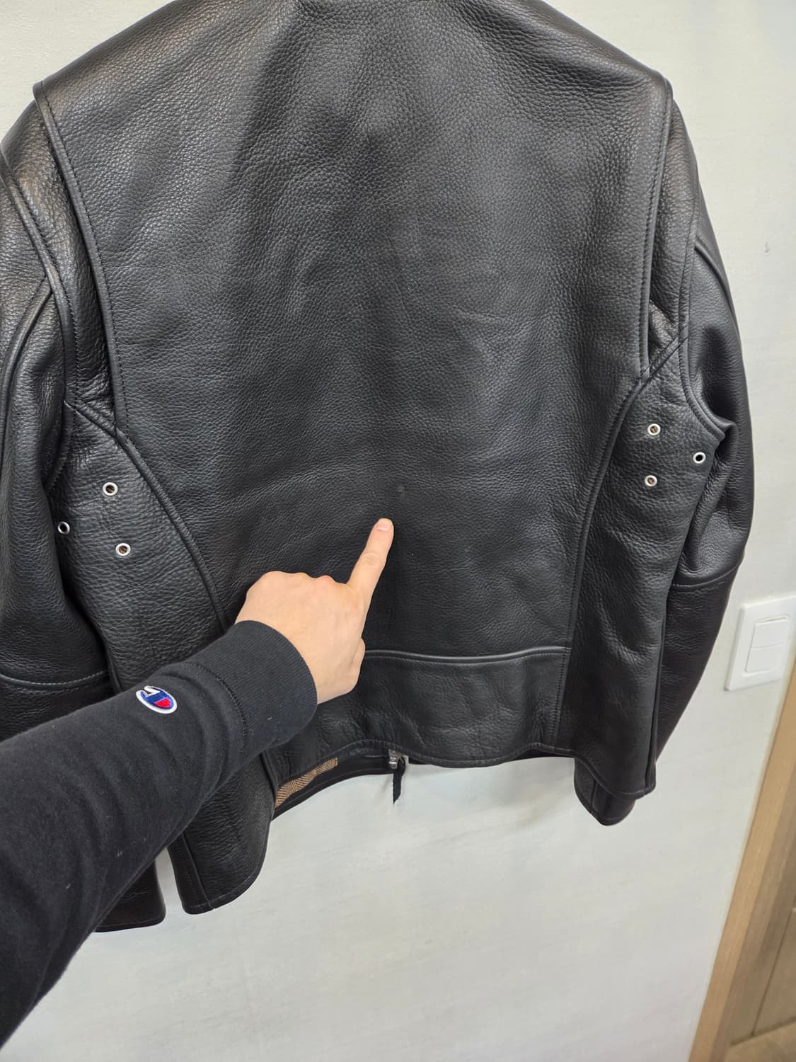 Veluokldly 100프로 소가죽 라이더 자켓 xxl 상품이미지10