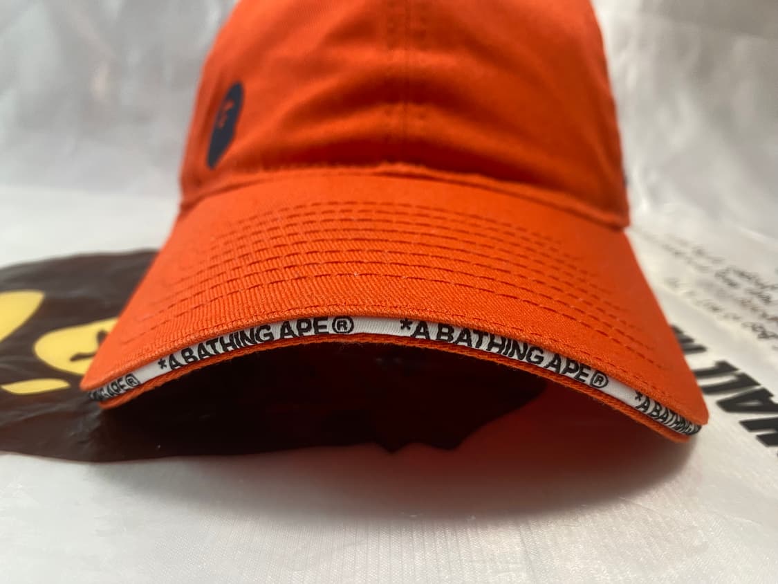 베이프x뉴에라 오렌지 볼캡 상품이미지8