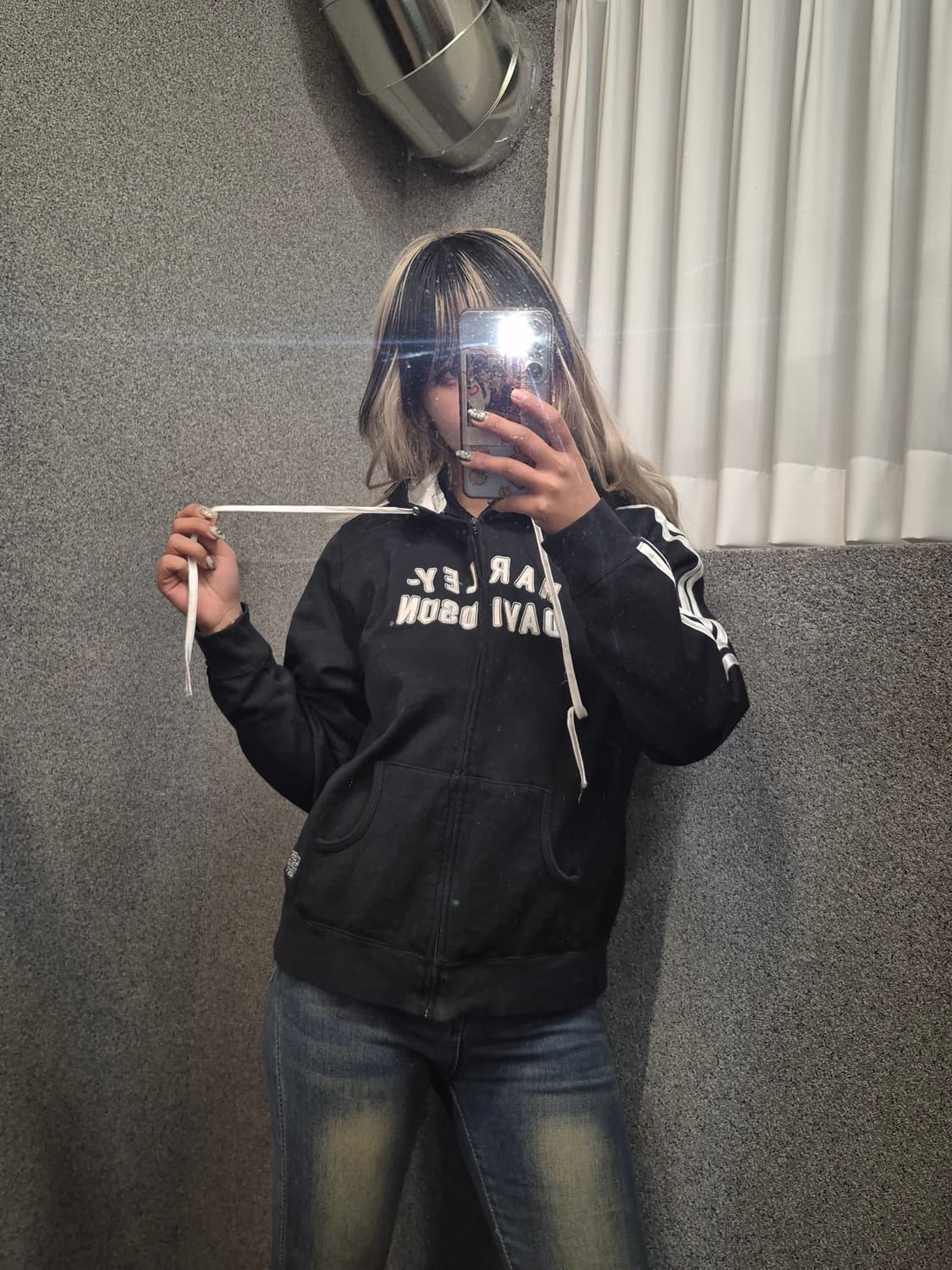 HARLEY DAVIDSON LETTERING HOODIE ZIPUP  상품이미지1