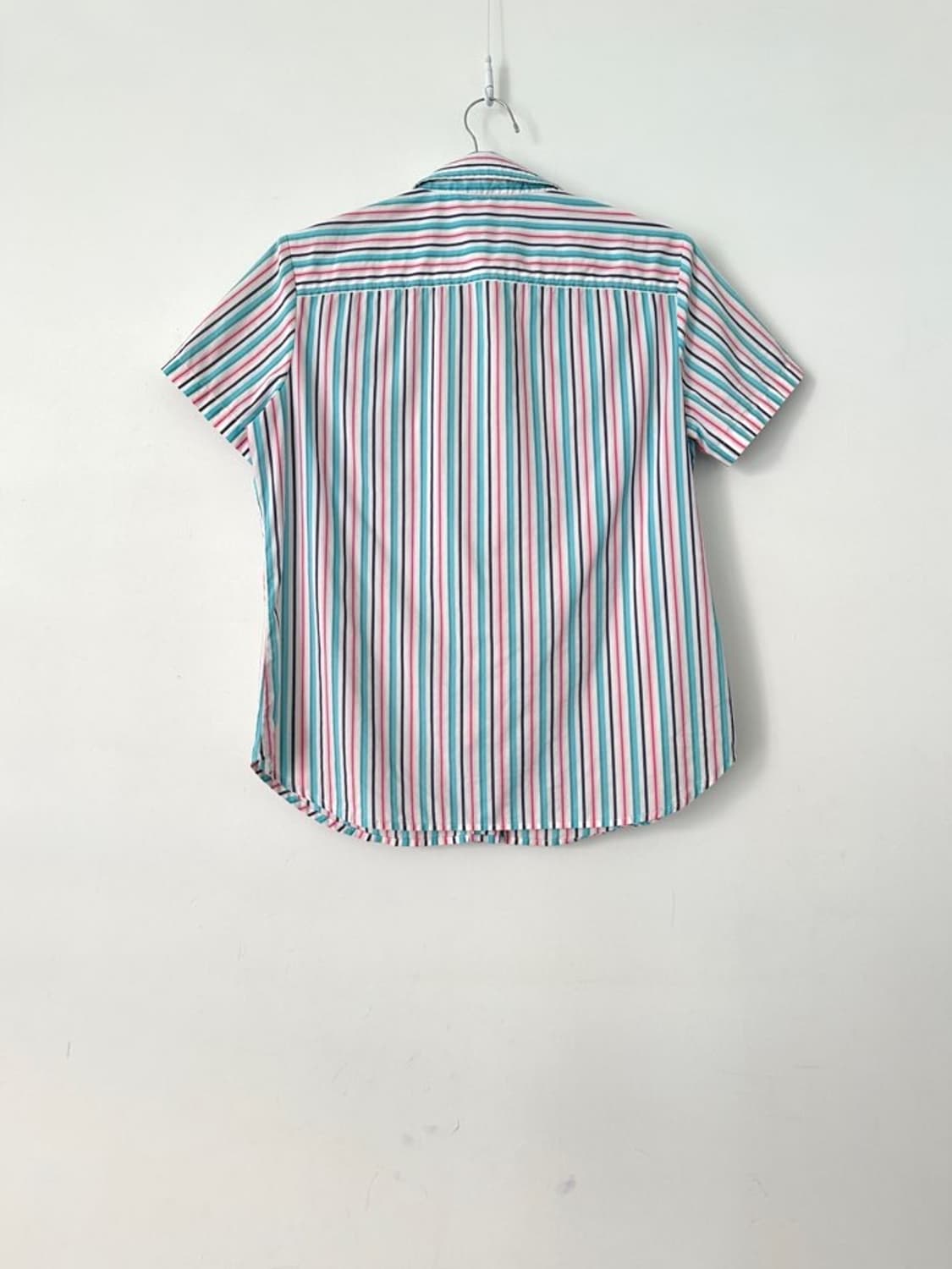 LACOSTE stripe shirt / pink & green 상품이미지4