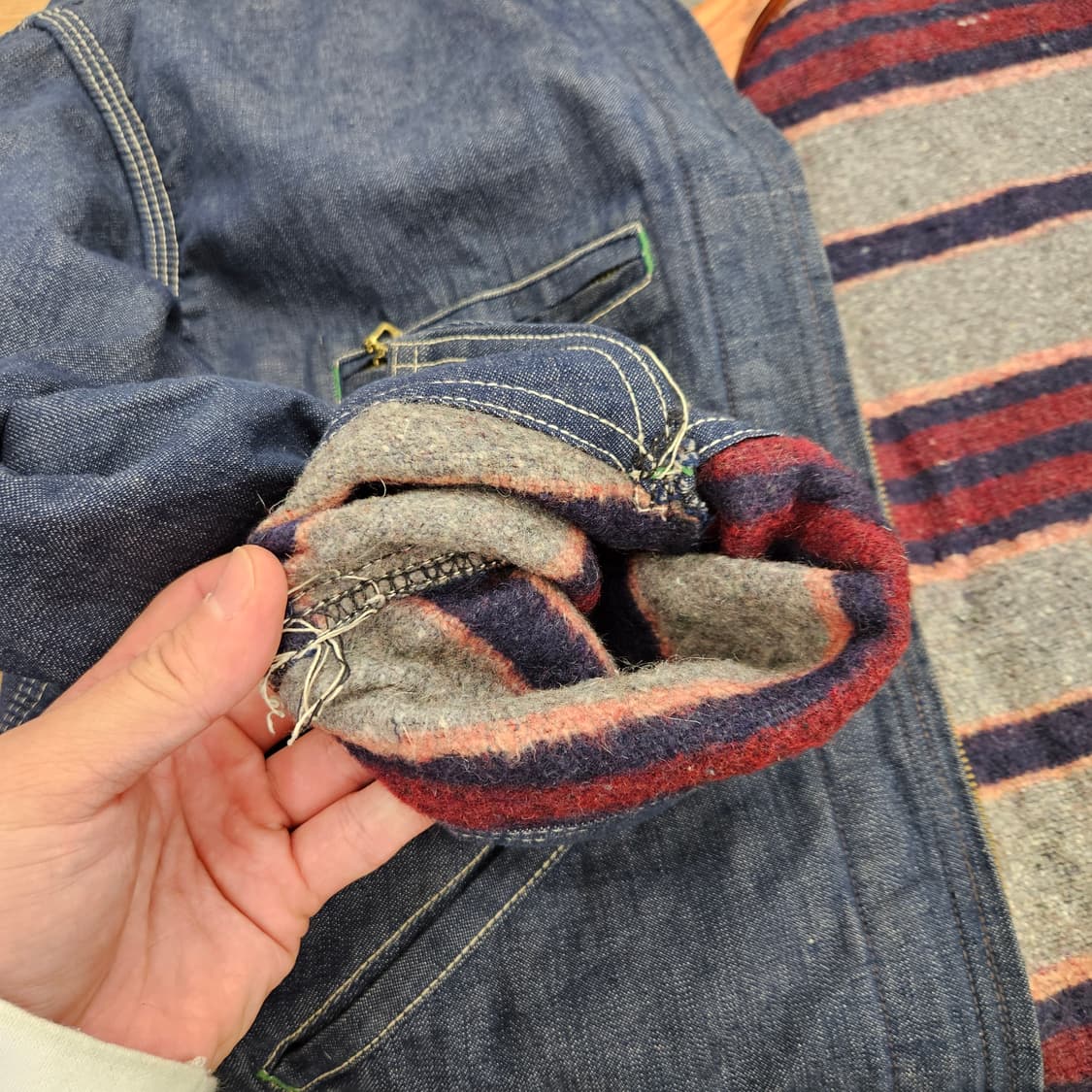 60's OSHKOSH B'GOSH 오시코시 블랑켓 데님자켓 워크자켓 상품이미지9