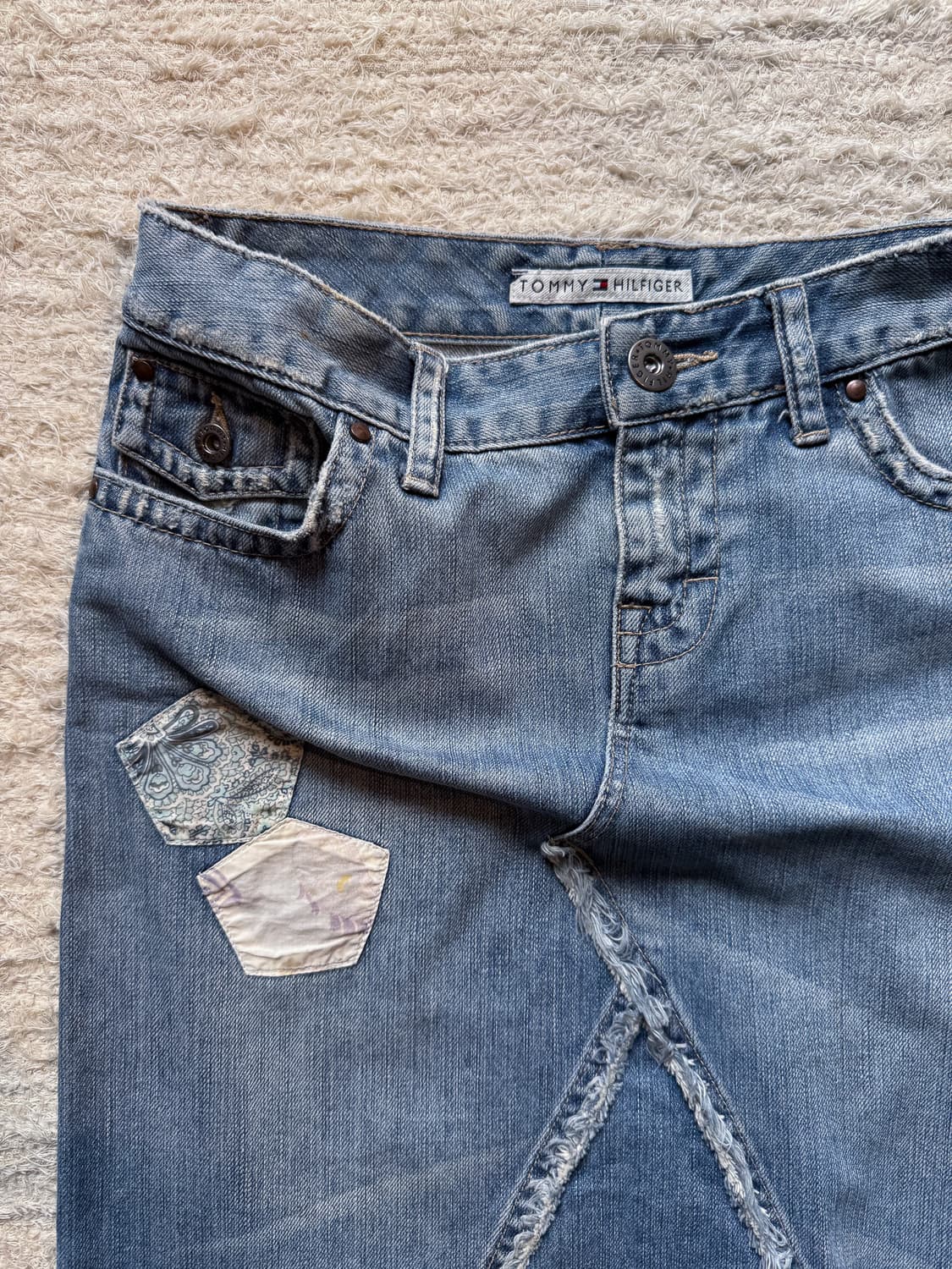 TOMMY HILFIGER Patched Denim Skirt 0283 상품이미지5