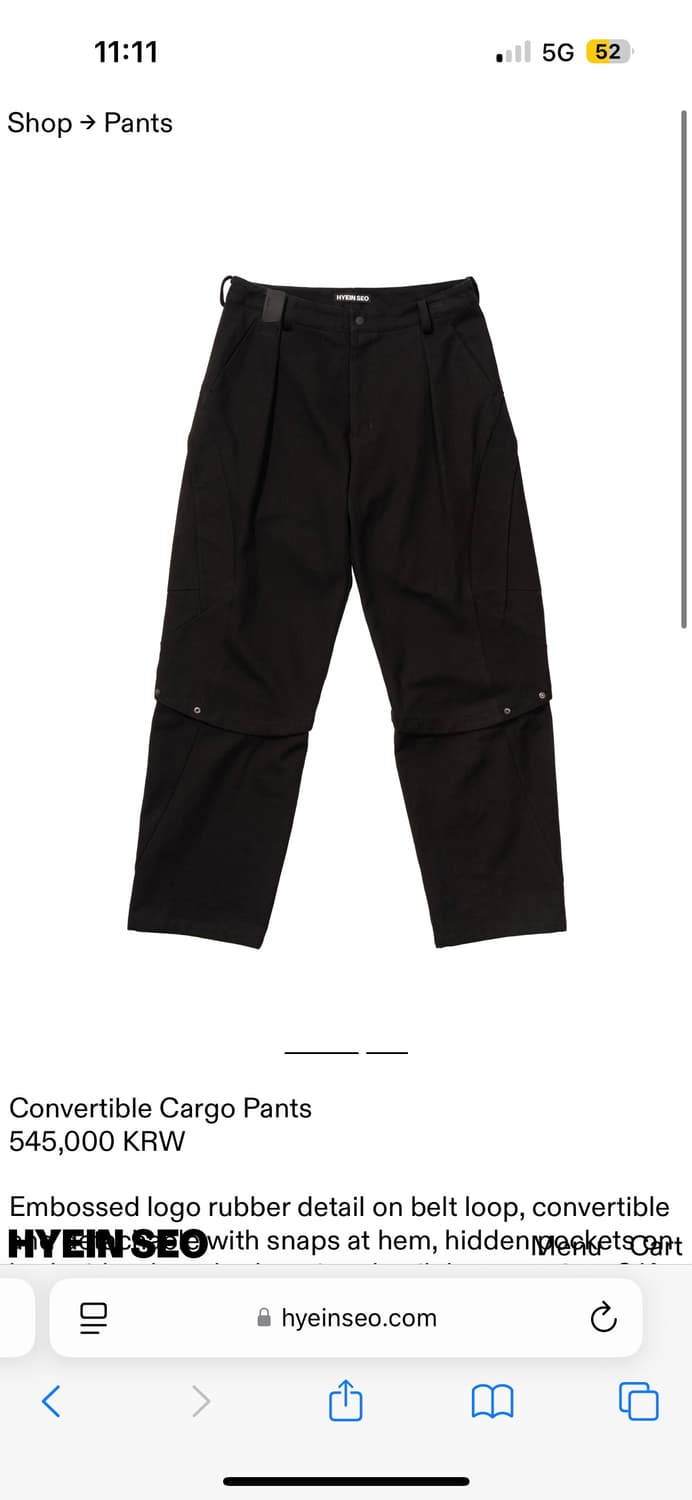 Convertible Cargo Pants 상품이미지1