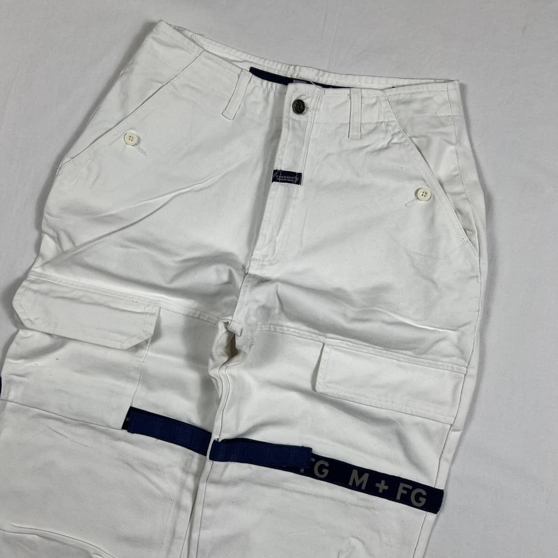 90‘s 마리떼프랑소와저버 스트랩 화이트 팬츠 바지 상품이미지3