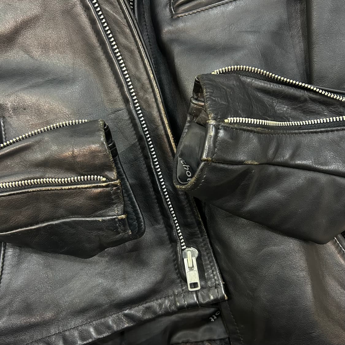 쇼트 schott 가죽 레더 바이커 641자켓 상품이미지8