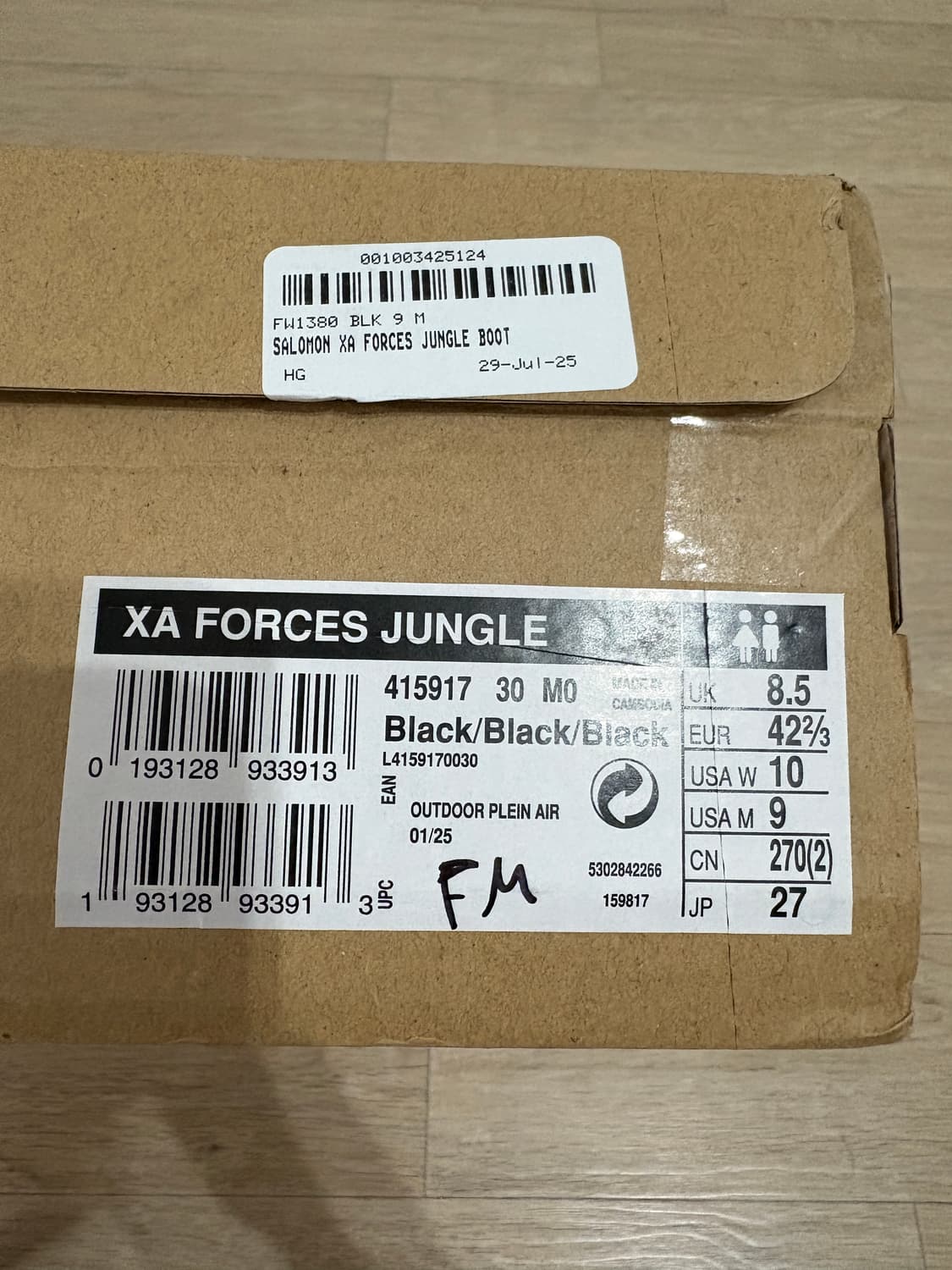 살로몬 salomon / XA 정글 부츠 블랙 / 270 상품이미지8