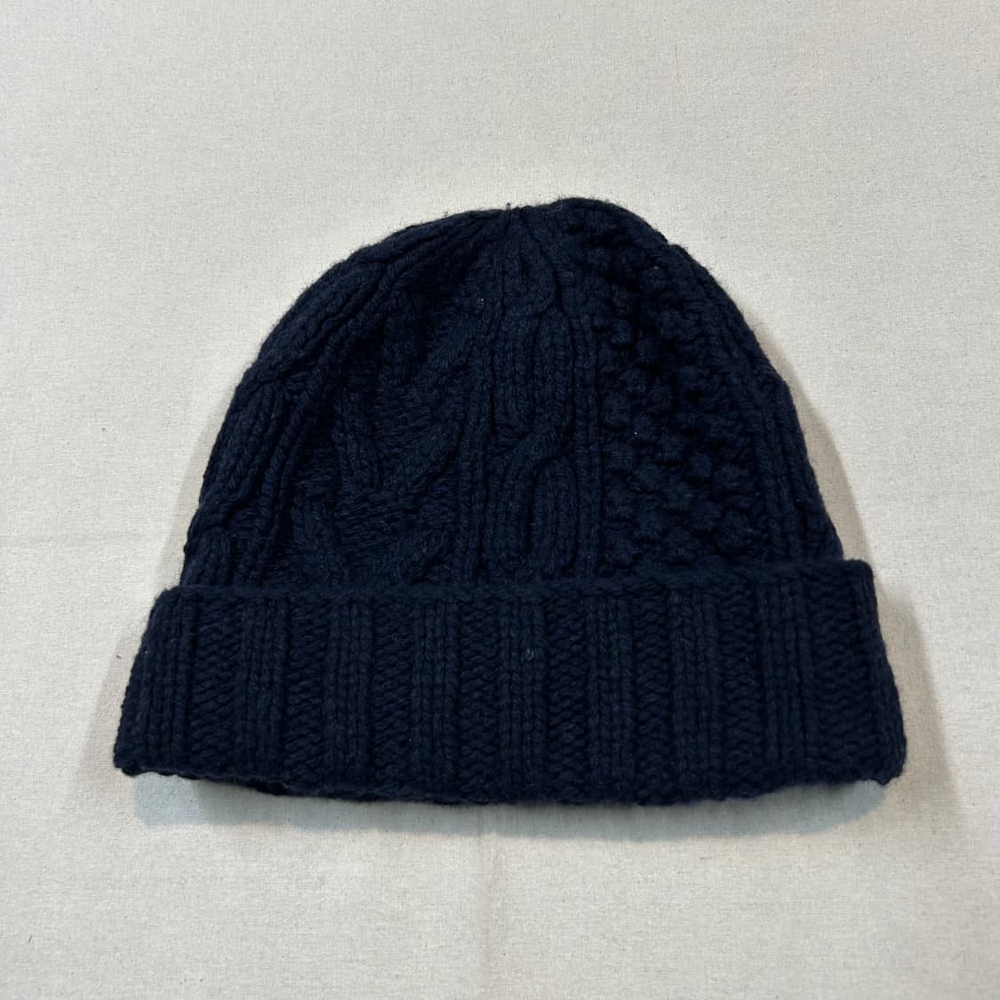 팀버랜드 네이비 가죽패치 니트 비니 모자 상품이미지3