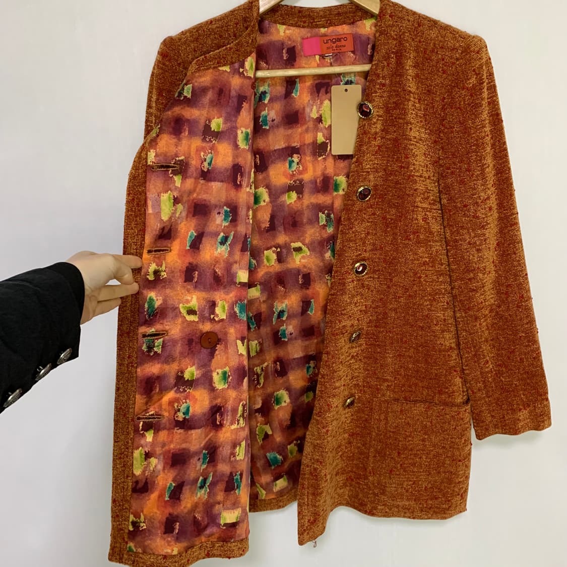 웅가로 파리 앤틱 버튼 사선 자켓 프랑스 여성 일본 빈티지 상품이미지8