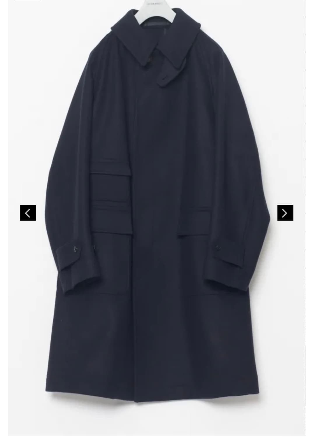 25fw 캡틴선샤인 트레블러 코트 탑네이비 4사이즈 상품이미지1