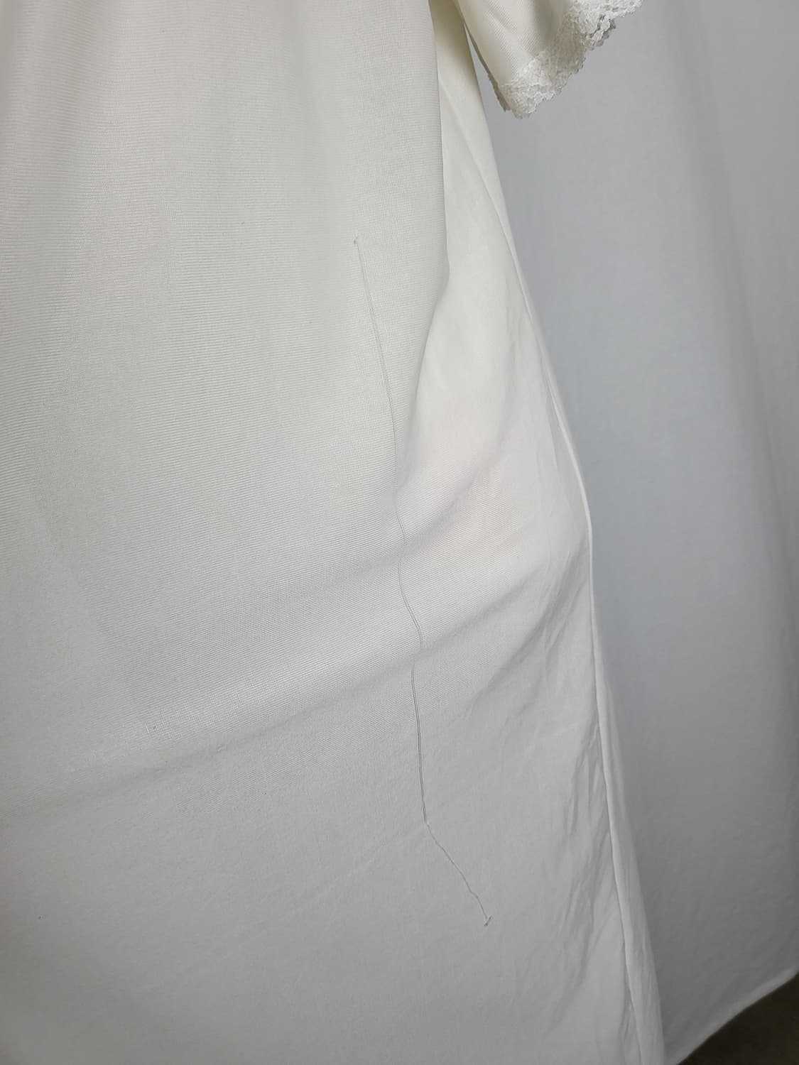 B급 빈티지 바닐라 크림 슬립 맥시 나이트 파자마 상품이미지6