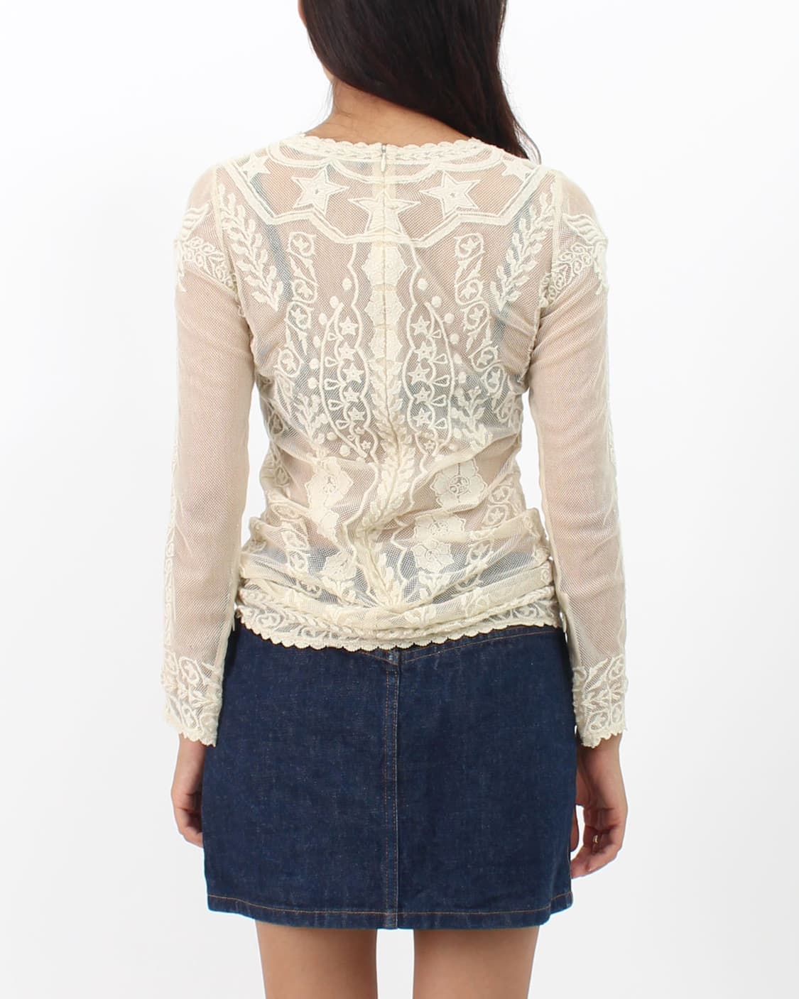 이자벨마랑 레이스 시스루 블라우스 상품이미지3