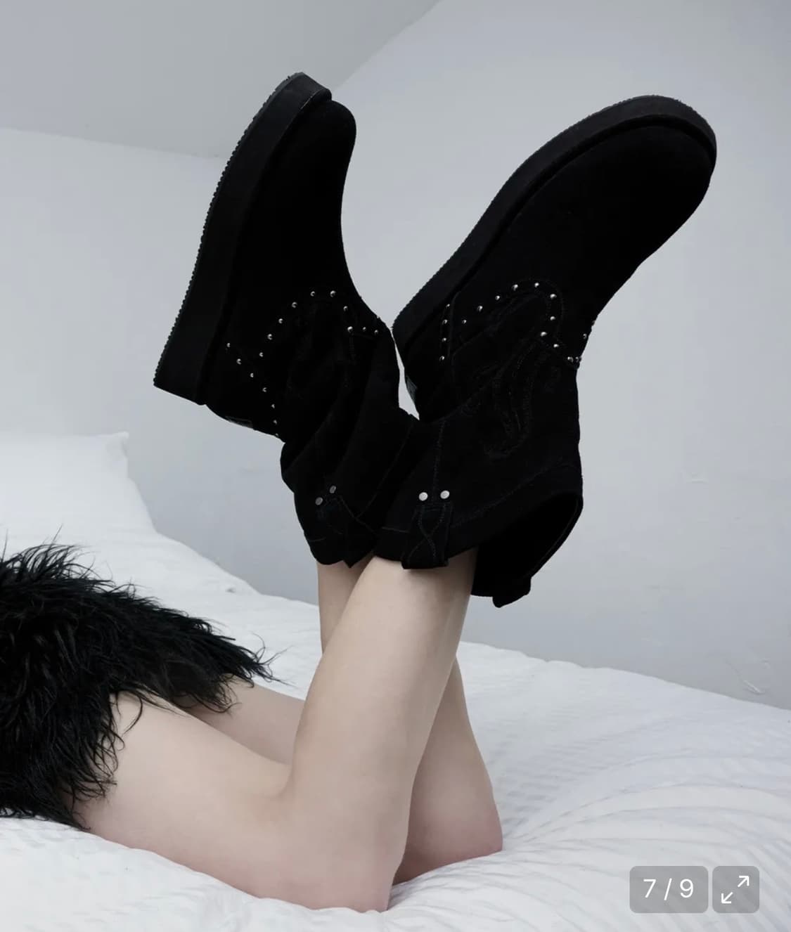 이크닉 오도어 WESTERN FUR BOOTS/BLACK 240사이즈 상품이미지3