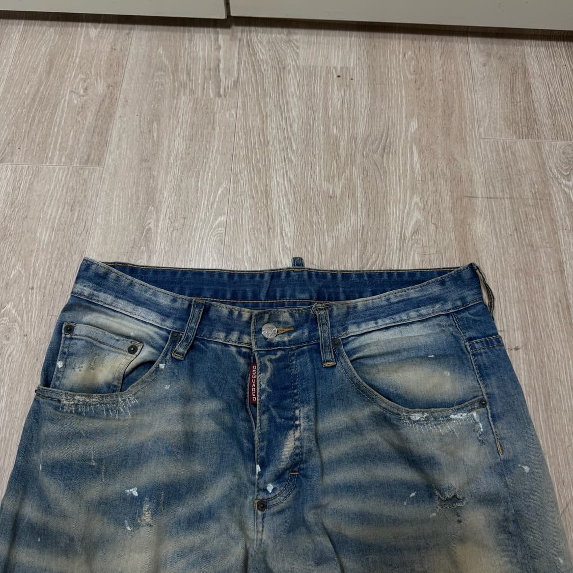디스퀘어드2 남성 데미지 워싱 데님 청바지 46  상품이미지2