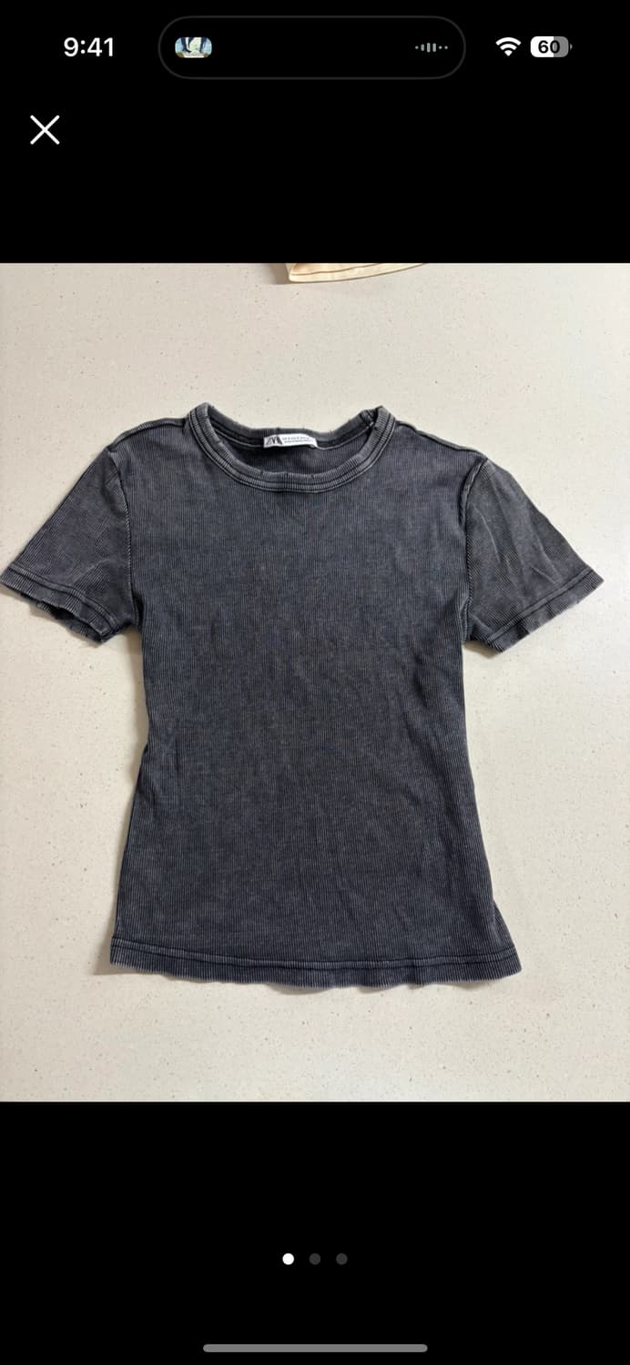 자라 워싱 골지티 상품이미지1