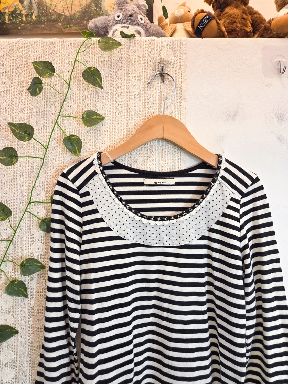 OLIVE DES OLIVE 소매 포인트 슬리브 상품이미지2