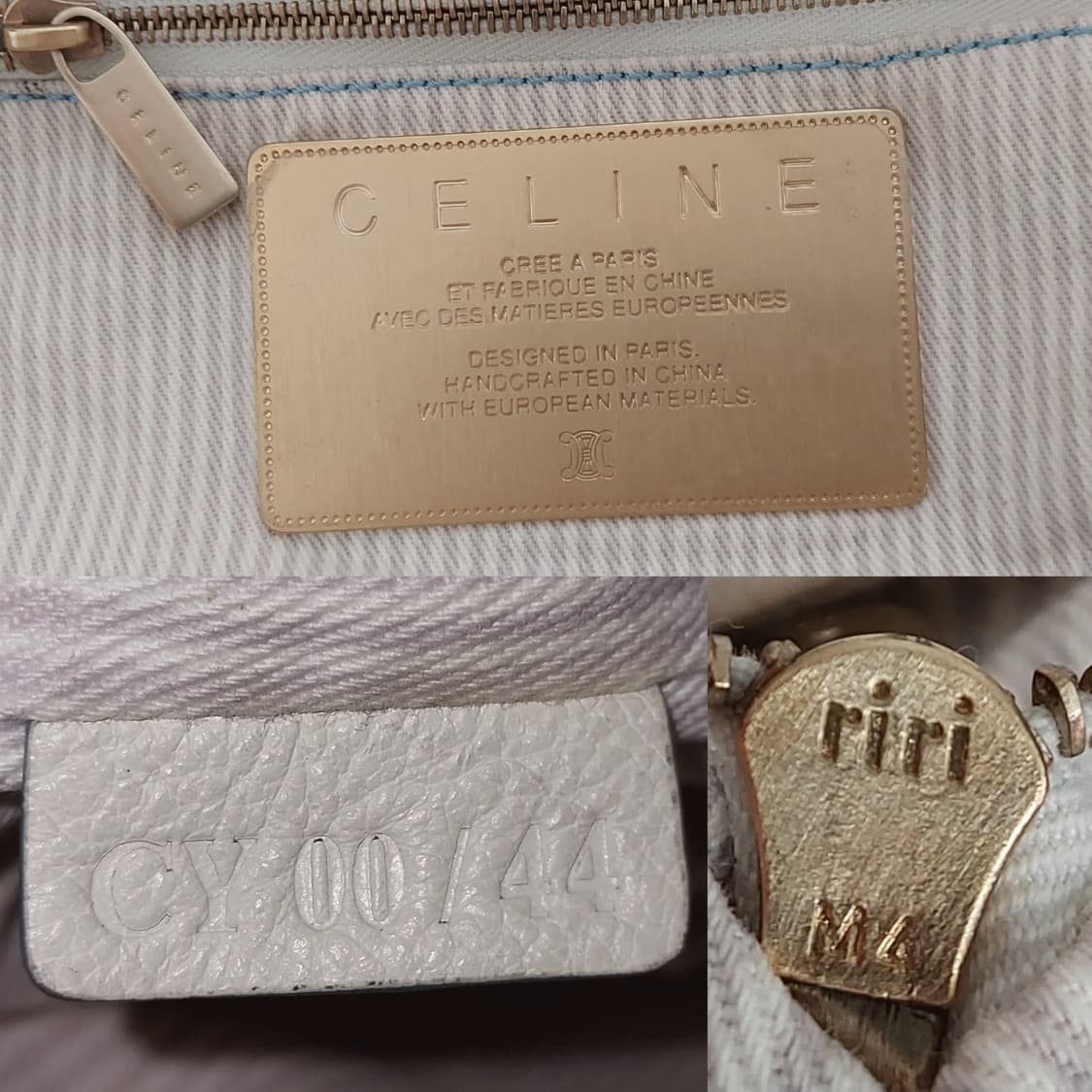 셀린느 트리오페 스카이블루 캔버스 숄더백 (정품) 상품이미지9