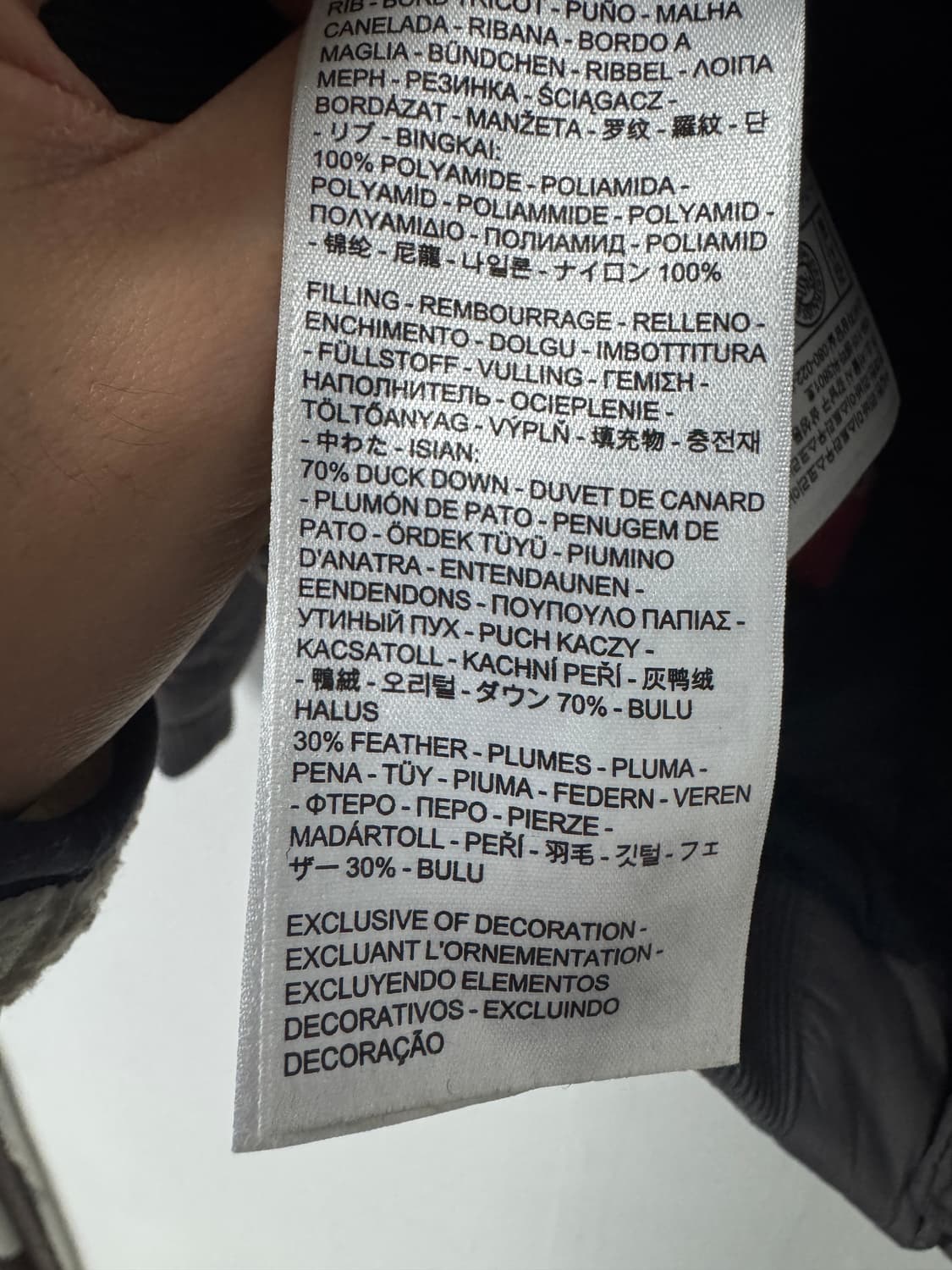 리바이스 덕 다운 숏 패딩 점퍼 빈티지 그레이 상품이미지6