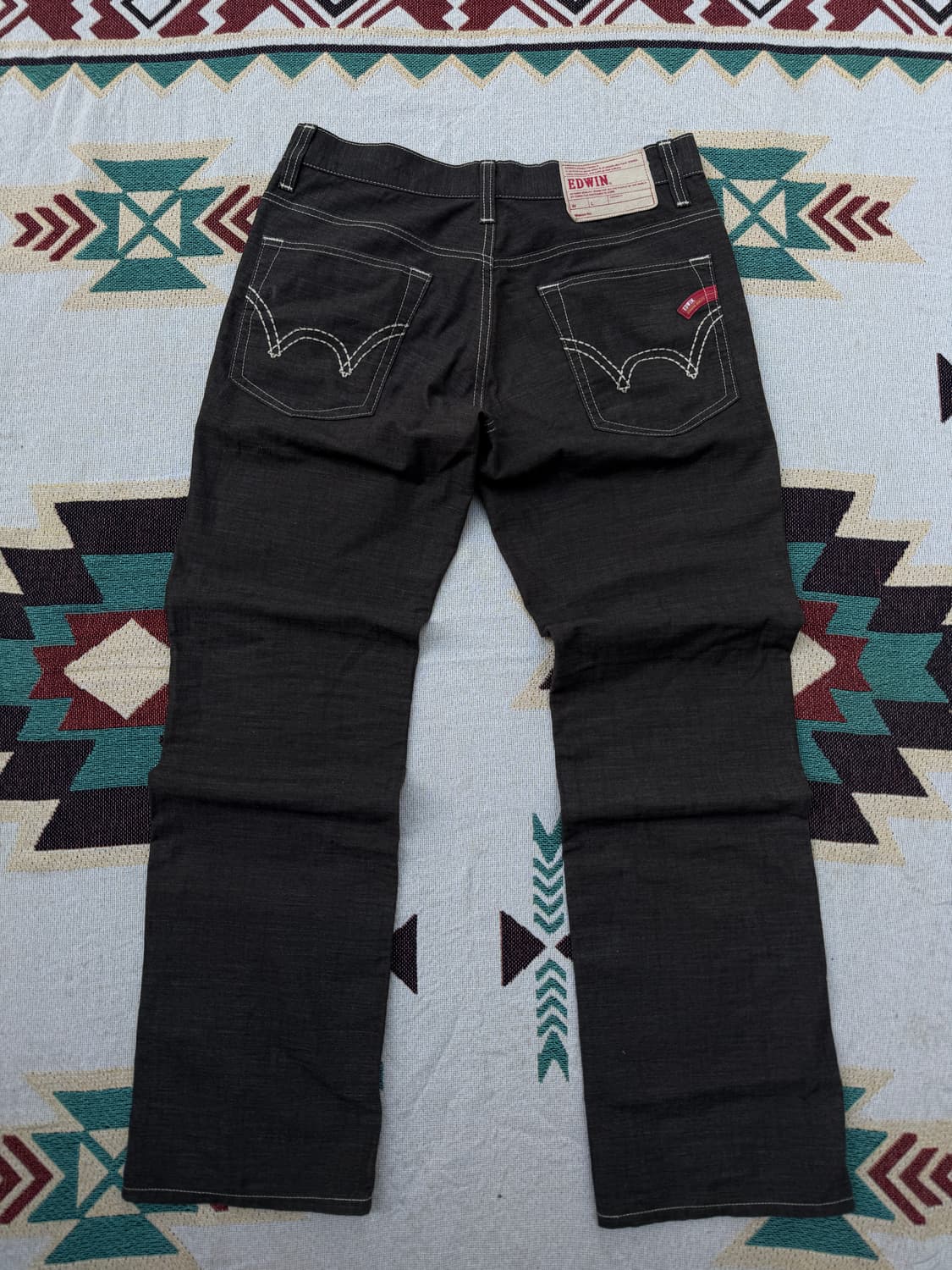 EDWIN 린넨 혼방 데님 팬츠 (W33) 상품이미지9