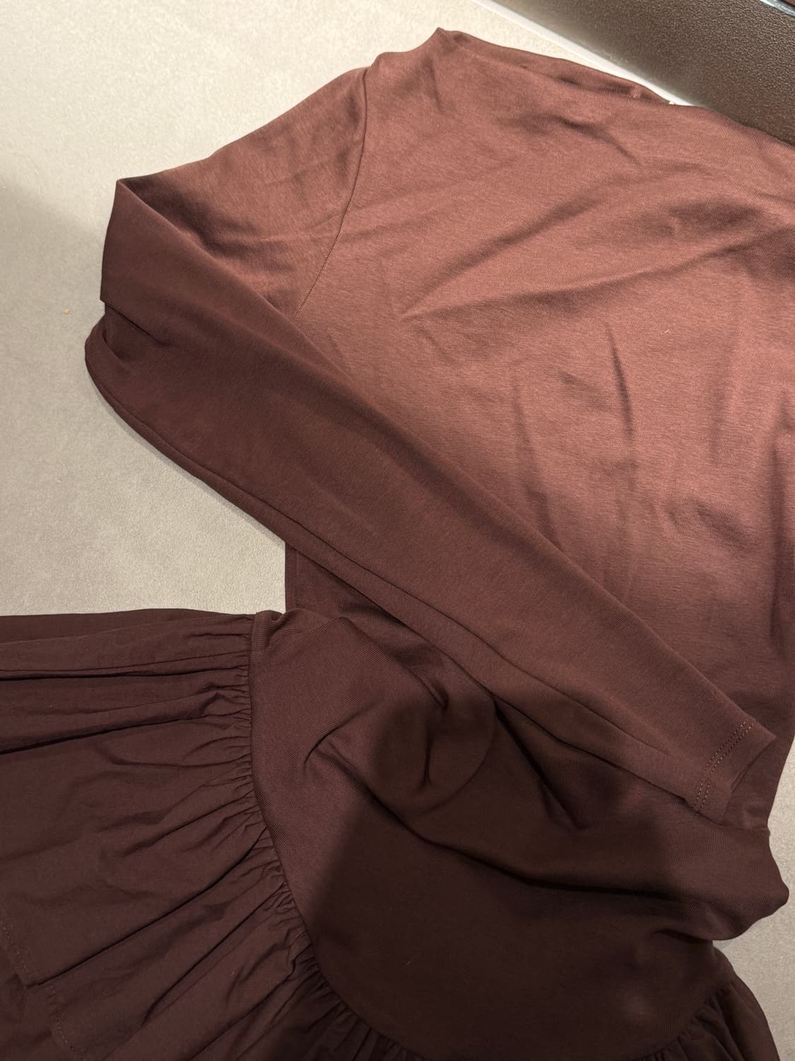 자라 보트넥 프릴 미니원피스 상품이미지3