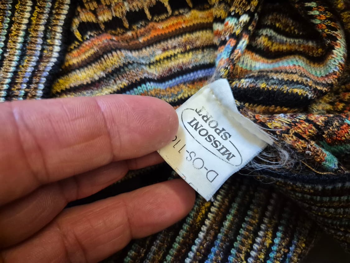 90s MISSONI collar knit 상품이미지6